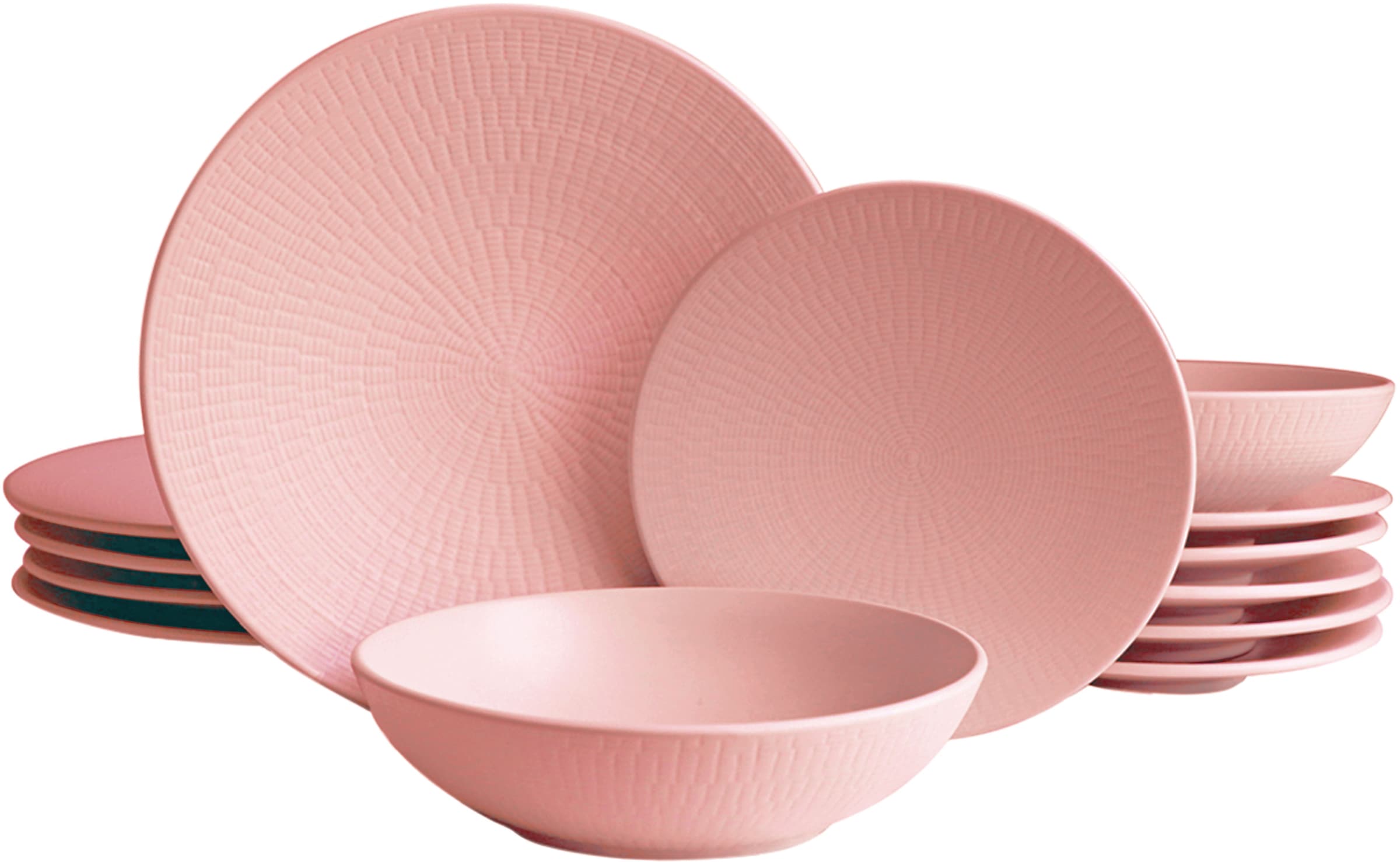 ECHTWERK Tafelservice "Blanka Nature Design" Teller Set, mit Struktur