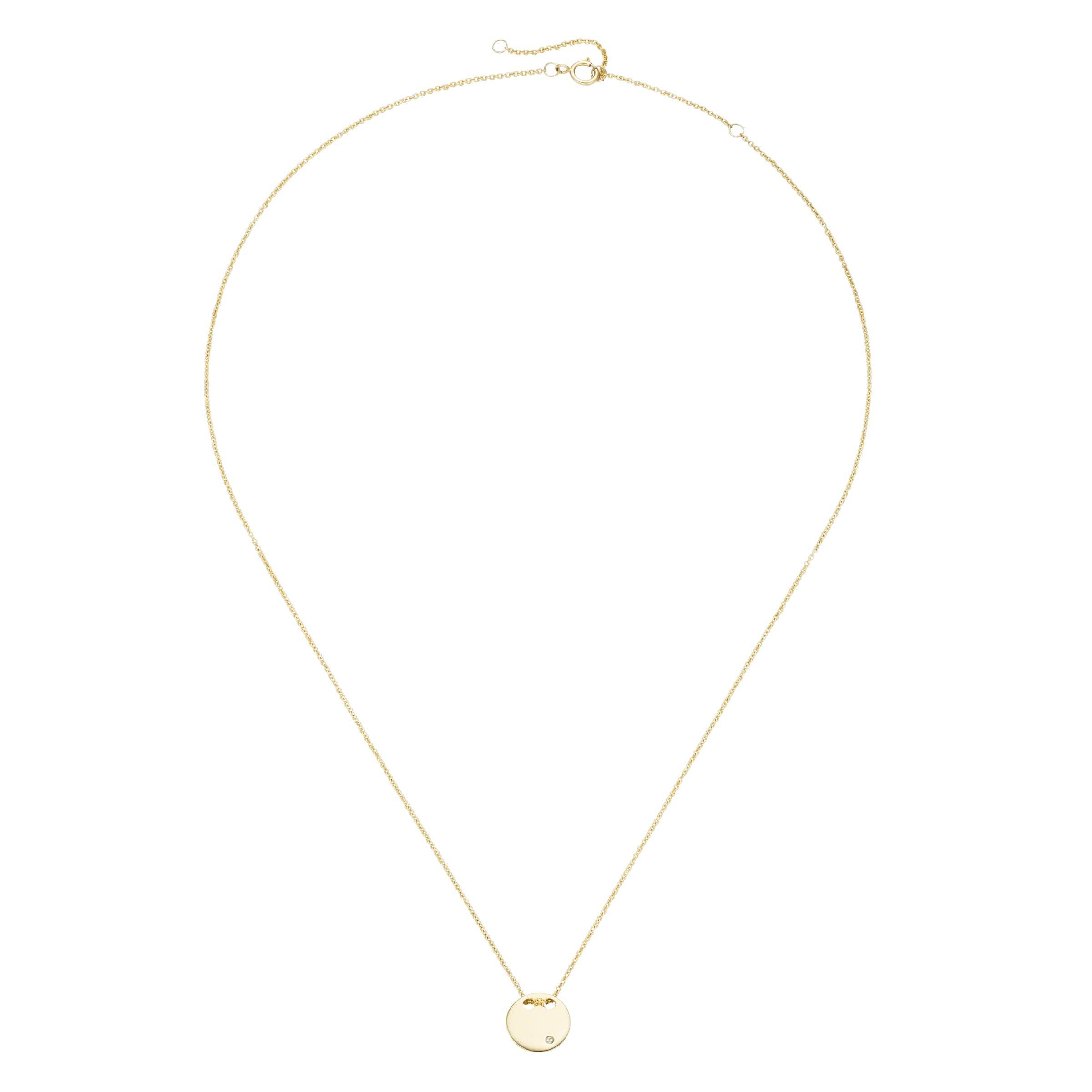 Luigi Merano Goldkette »Brillant im Plättchen, Gold 585«