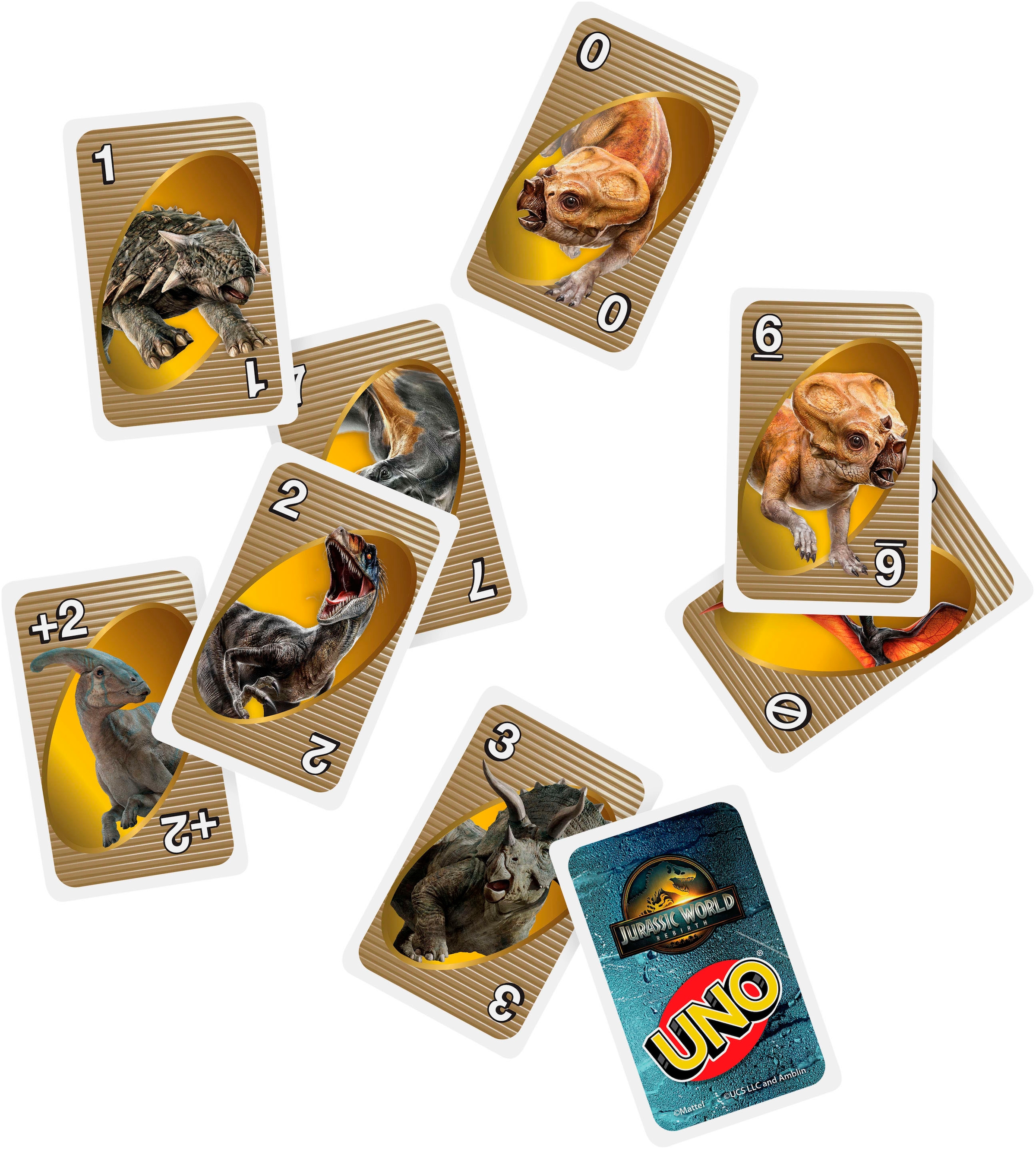 Mattel games Spiel »Jurassic World Rebirth, UNO«