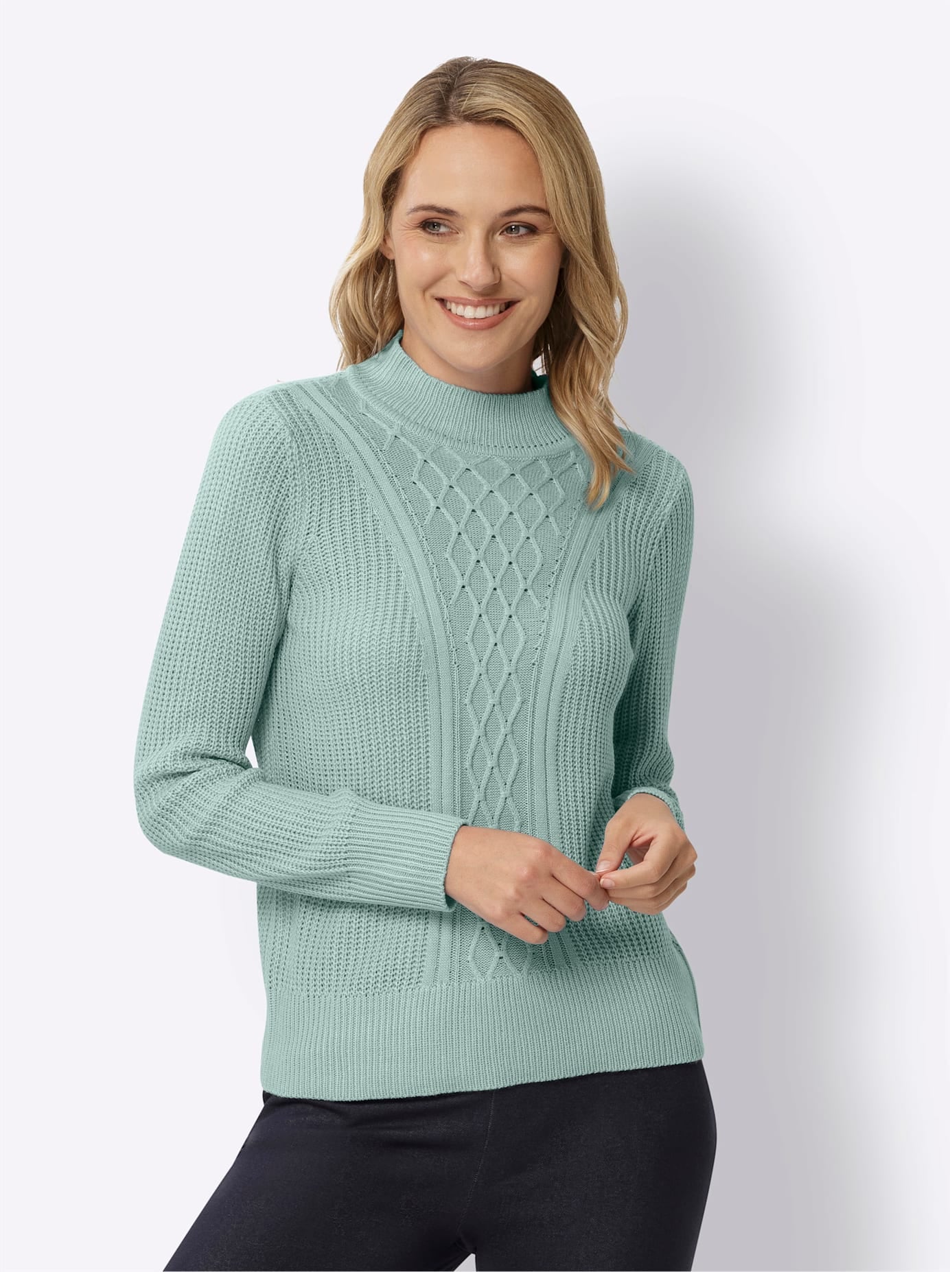 Classic Basics Rollkragenpullover "Stehkragen-Pullover" günstig online kaufen