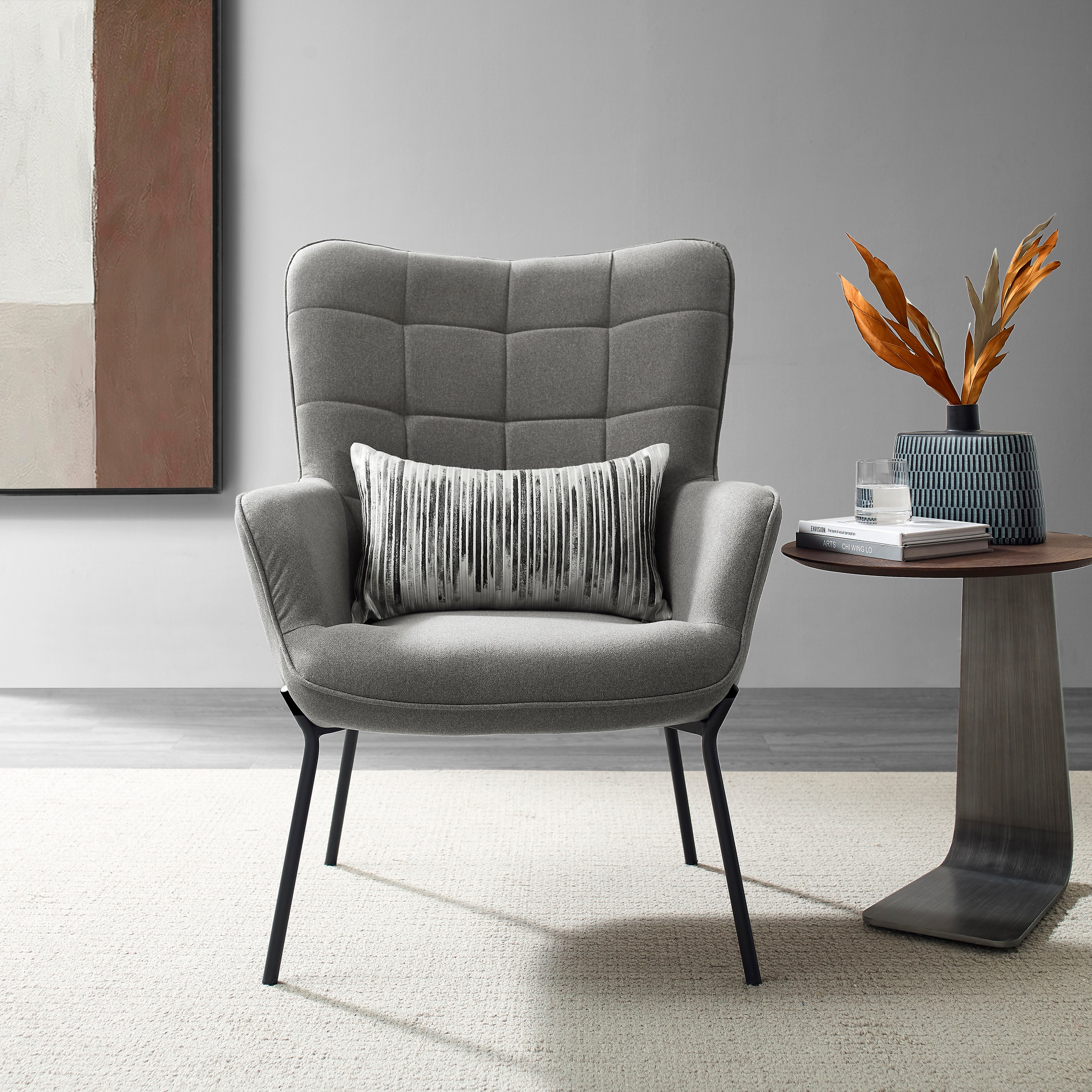 OTTO home Loungesessel "Luukas, Ohrensessel mit Metallbeinen," 1 Stk. tlg. günstig online kaufen