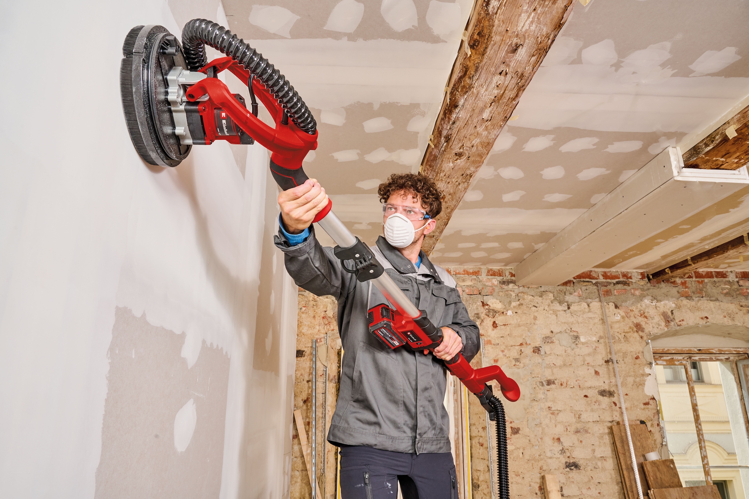 Einhell Trockenbauschleifer »TP-DW 18/225 Li - Solo«, (7 tlg.), inkl. Koffer für universelle Aufbewahrung von Werkzeug und Zubehör