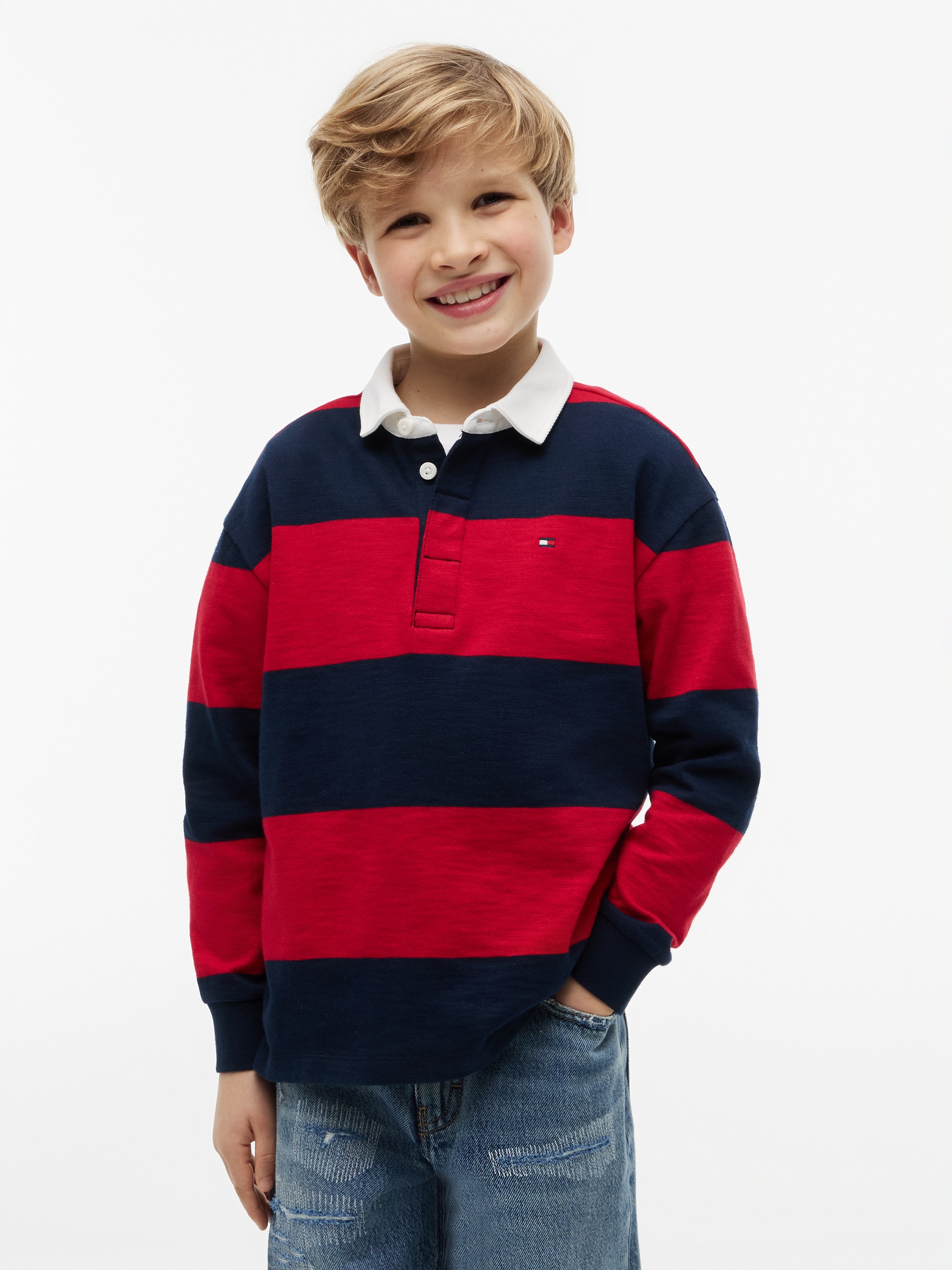 Tommy Hilfiger Langarm-Poloshirt Kinder bis 16 Jahre