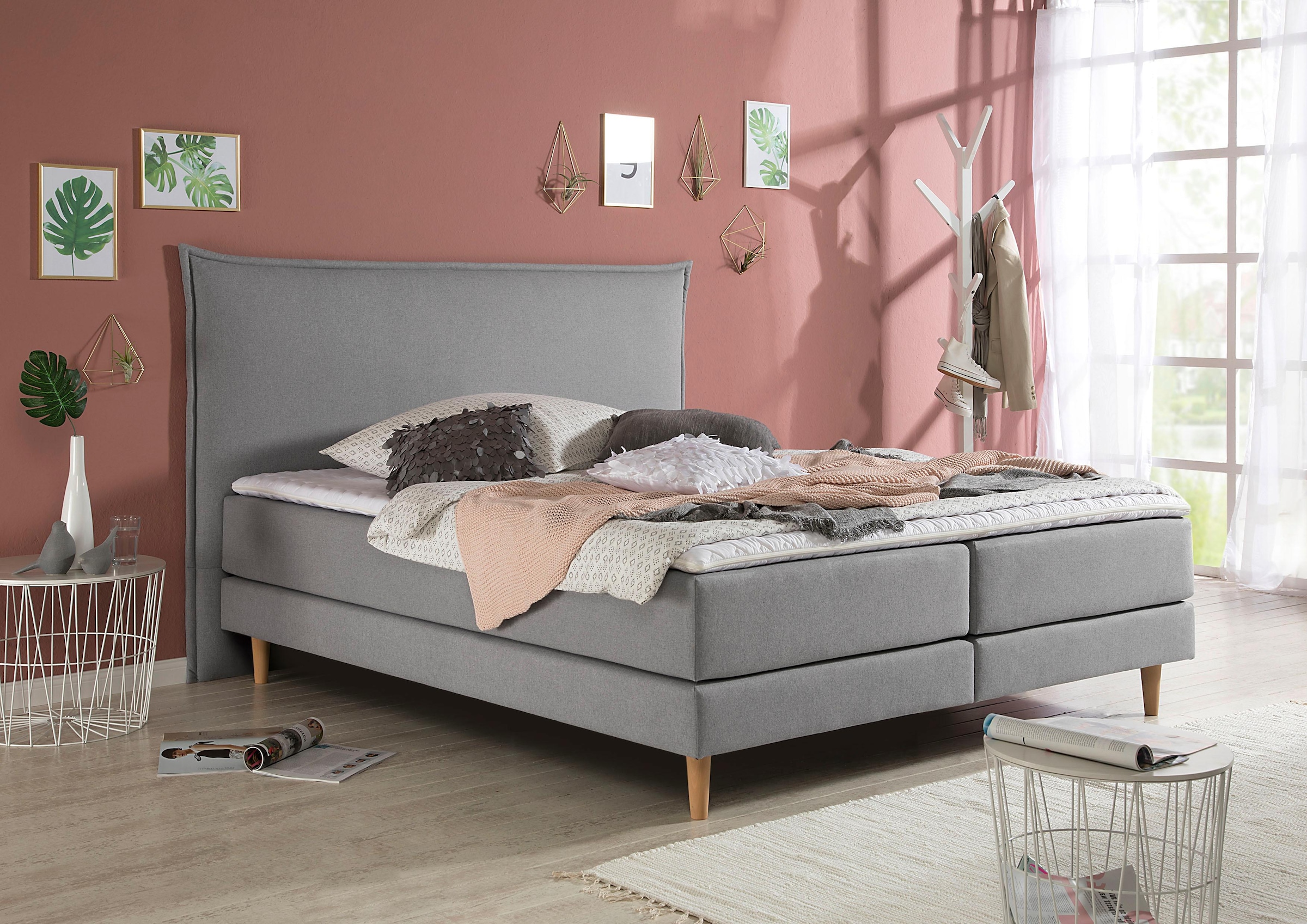 andas Boxspringbett "Kiruna", in 4 Breiten, 3 Matratzenarten, bis zu 3 Härt günstig online kaufen