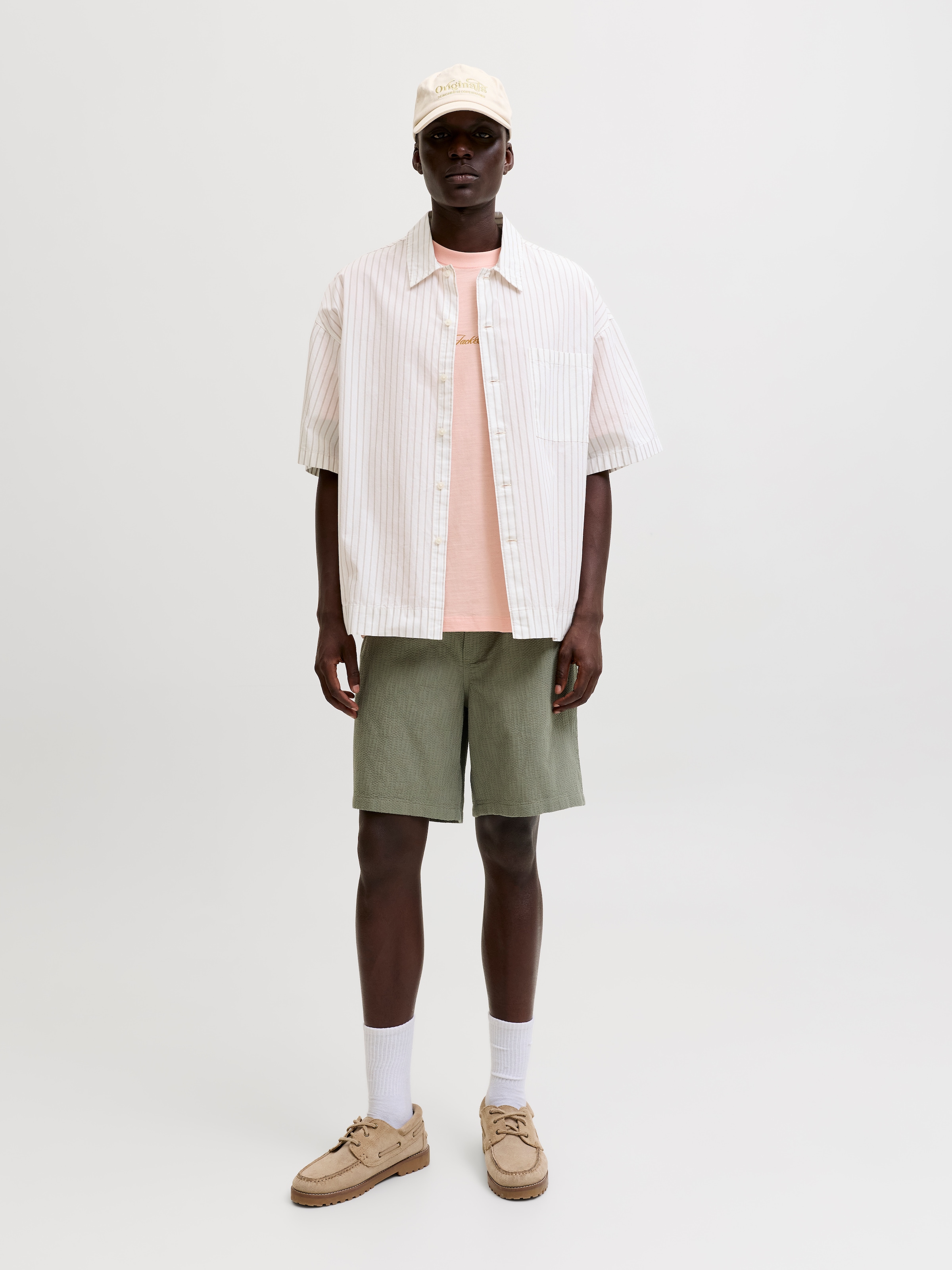 Jack & Jones Shorts »JPSTJAIDEN WAVY JOGGER SHORTS REG SN«  Baumwolle, locker geschnitten