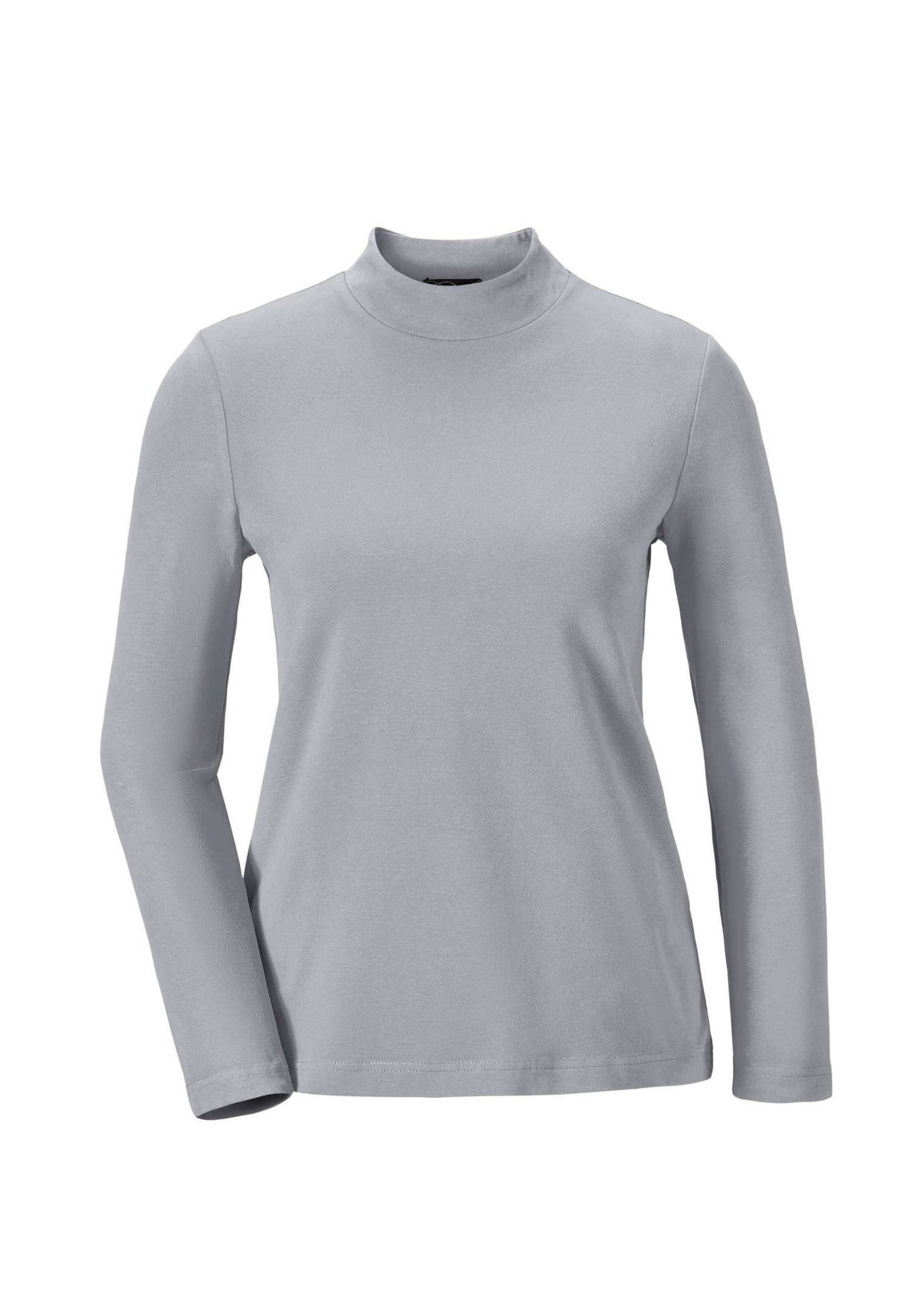 GOLDNER Longpullover "Stehkragenshirt mit Langarm" Ohne günstig online kaufen