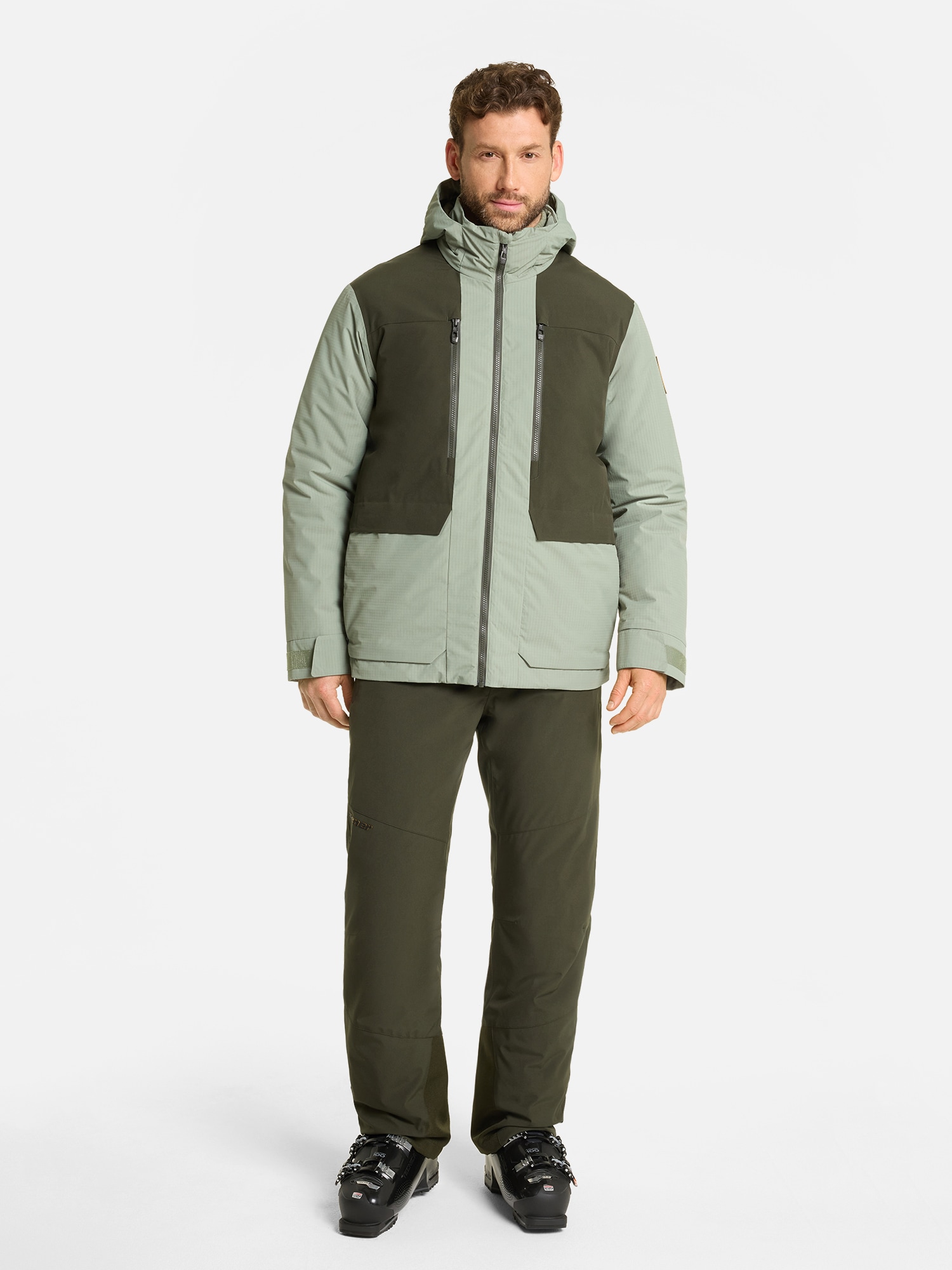 Ziener Skijacke »TORKO-Z AQUASHIELD® HERREN« 3 in 1 Parker, wasserdicht, winddicht, mit wärmender Innenjacke