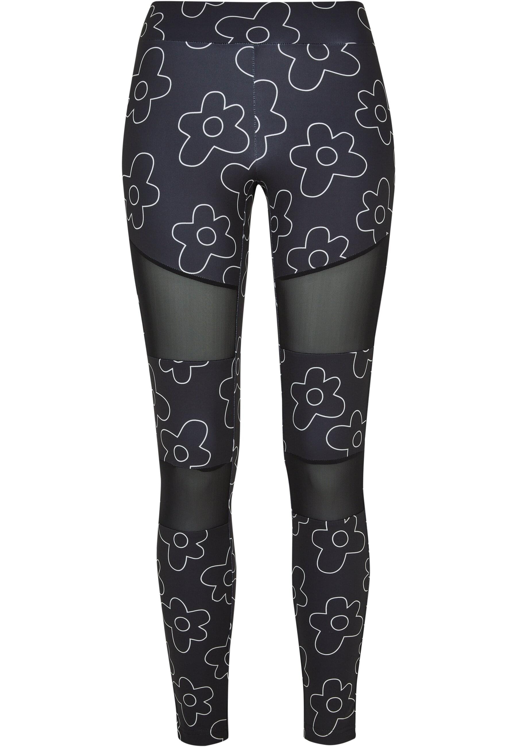 URBAN CLASSICS Leggings "Urban Classics Damen Ladies Tech Mesh AOP Leggings", (1 tlg.)