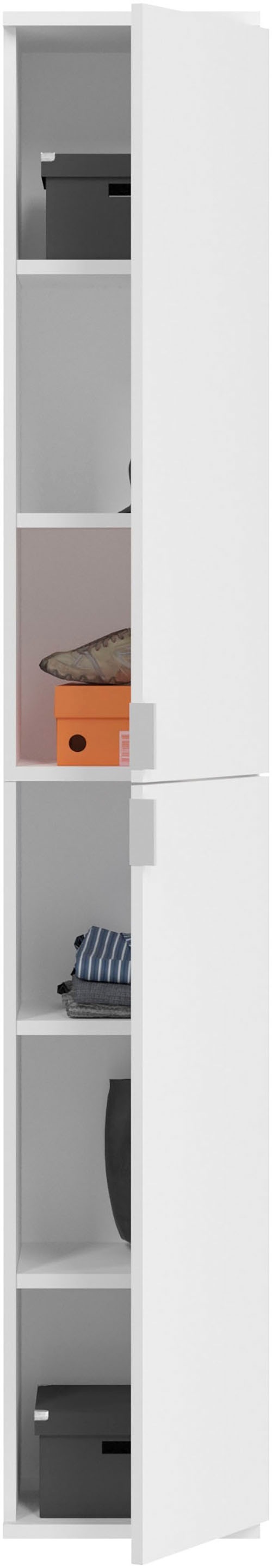 INOSIGN Garderoben-Set »Trondheim, Breite 213 cm, 6-teilig, bestehend aus:«, (Set, 5 St.), 3x Garderobenschrank, 1 Kommode, 1 Garderobenstange, 1 Ablageboden