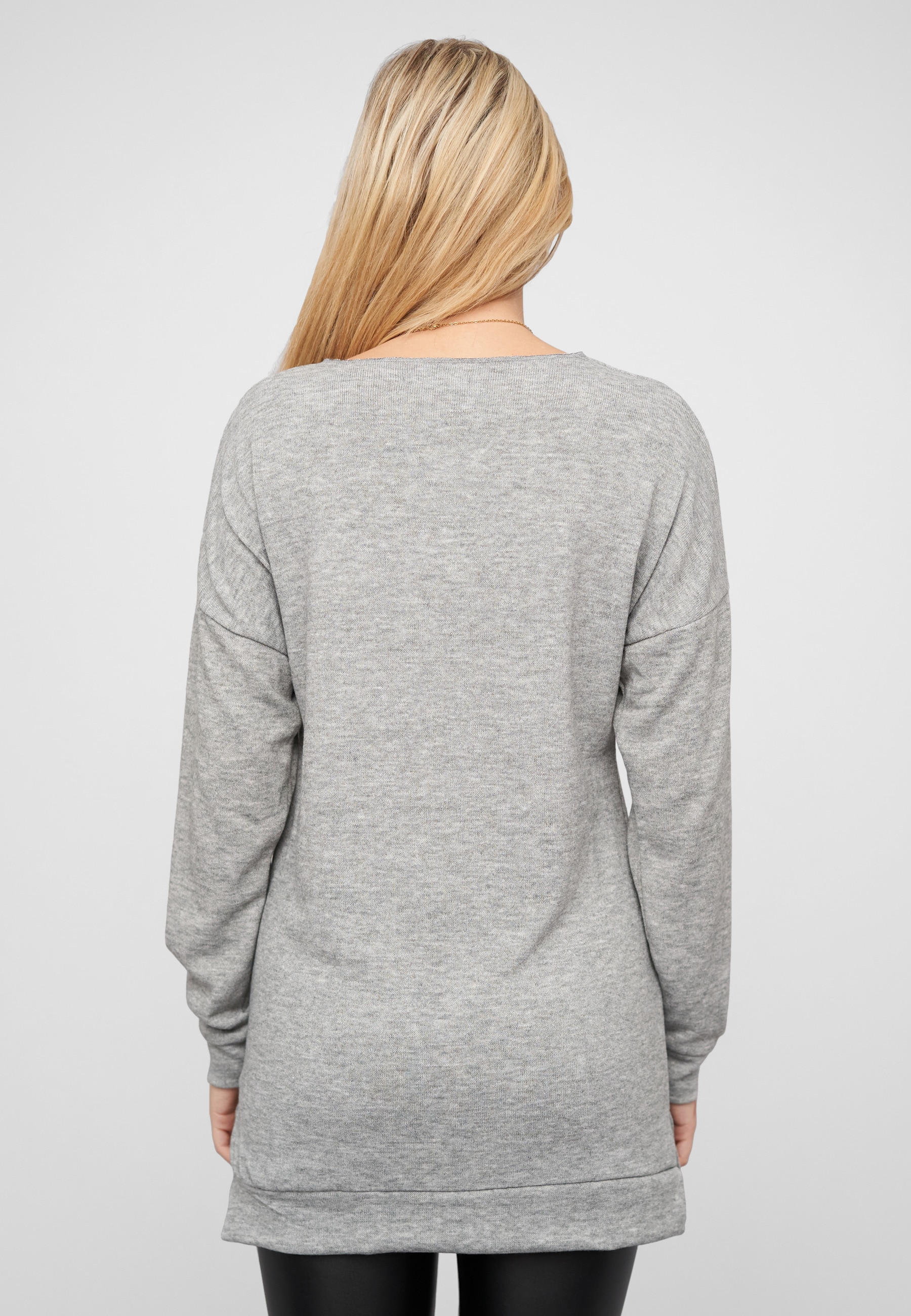 CLOUD 5IVE Sweater »CLOUD 5IVE Oversized Sweater V-Neck Pullover«
