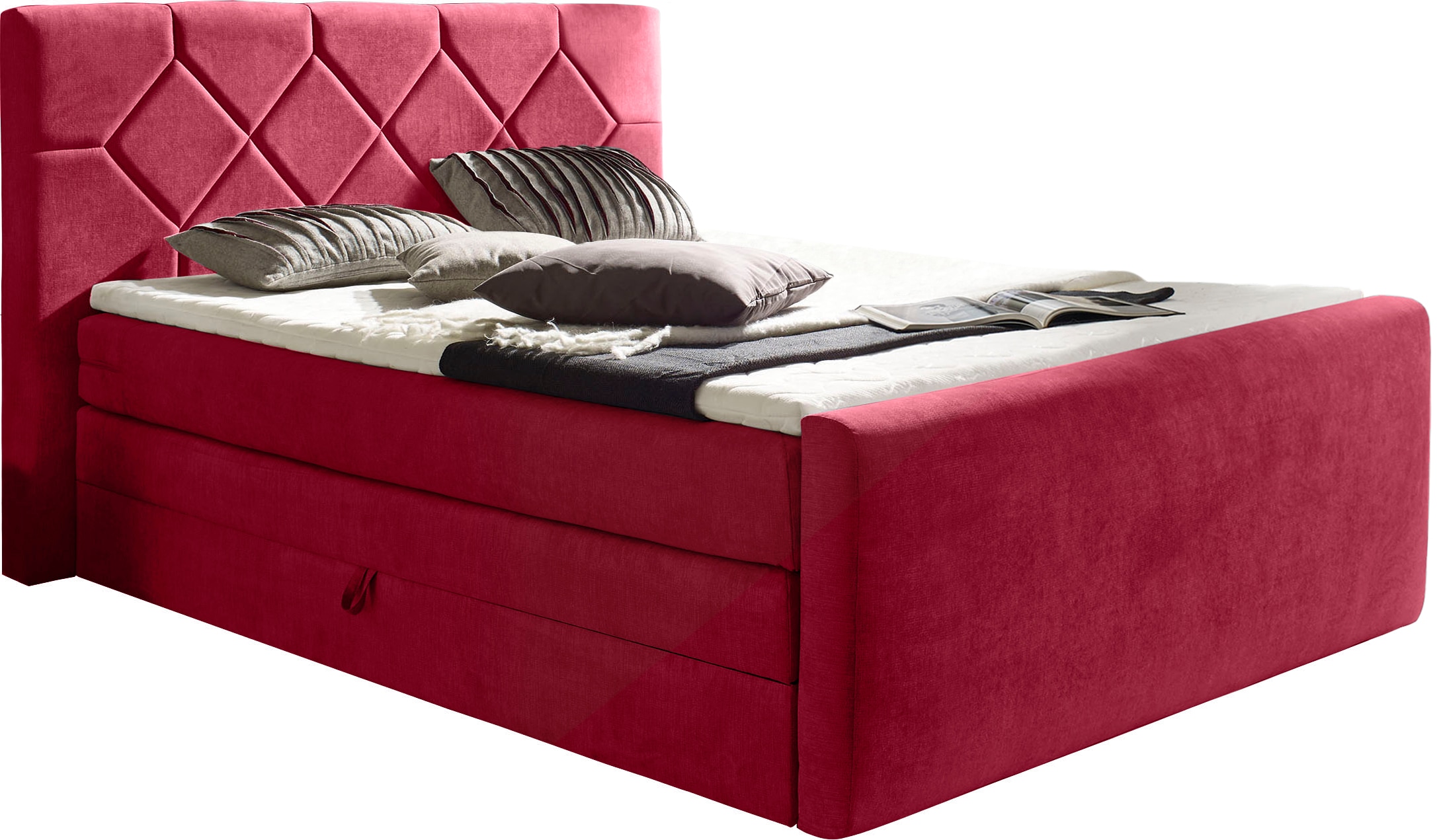 Home affaire Boxspringbett "Atlanta" inklusive Topper und Bettkasten