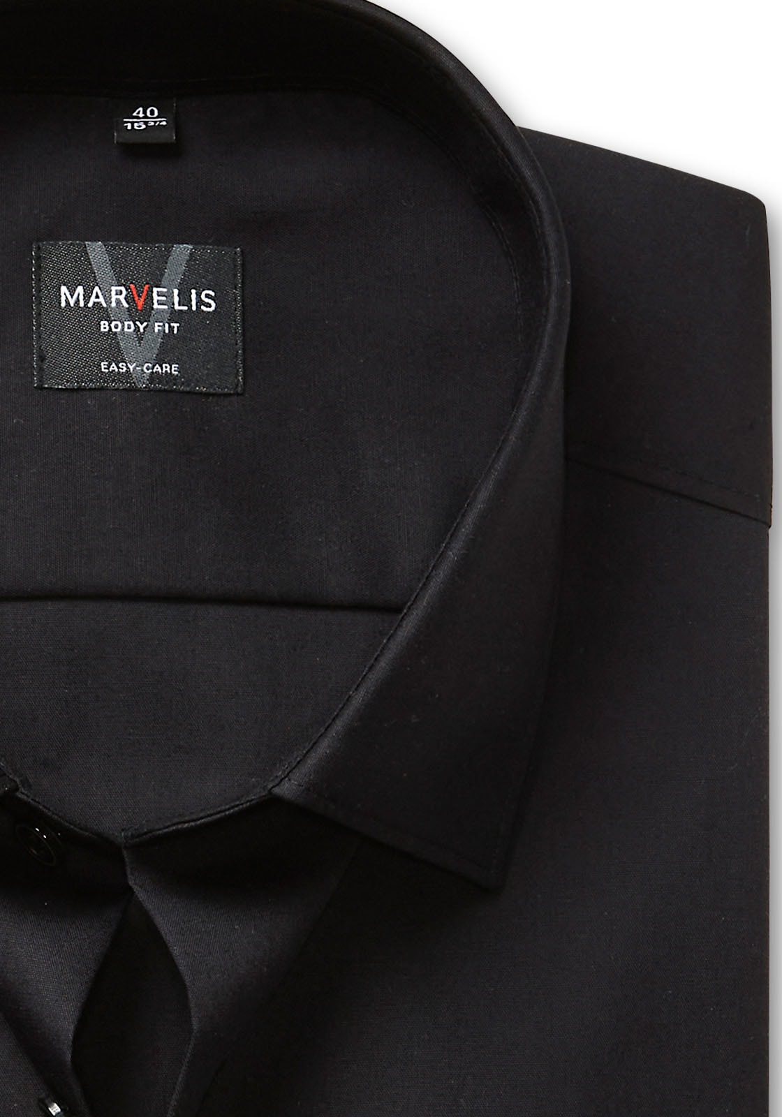 MARVELIS Langarmhemd Kentkragen, Businesshemd, körpernah