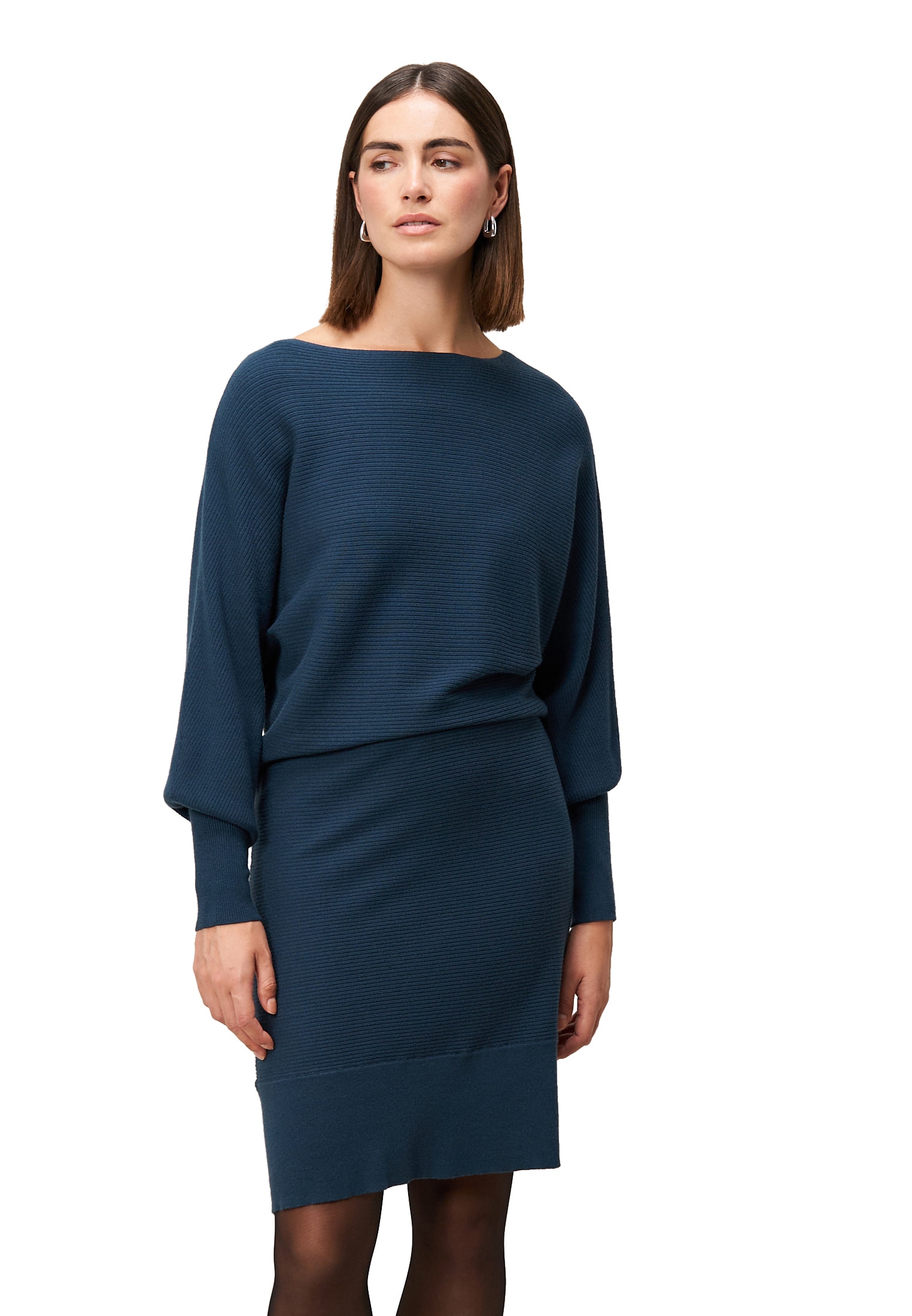 Zero Strickkleid "Damen strukturiert U-Boot Ausschnitt" Ohne Tasche Plain/o günstig online kaufen