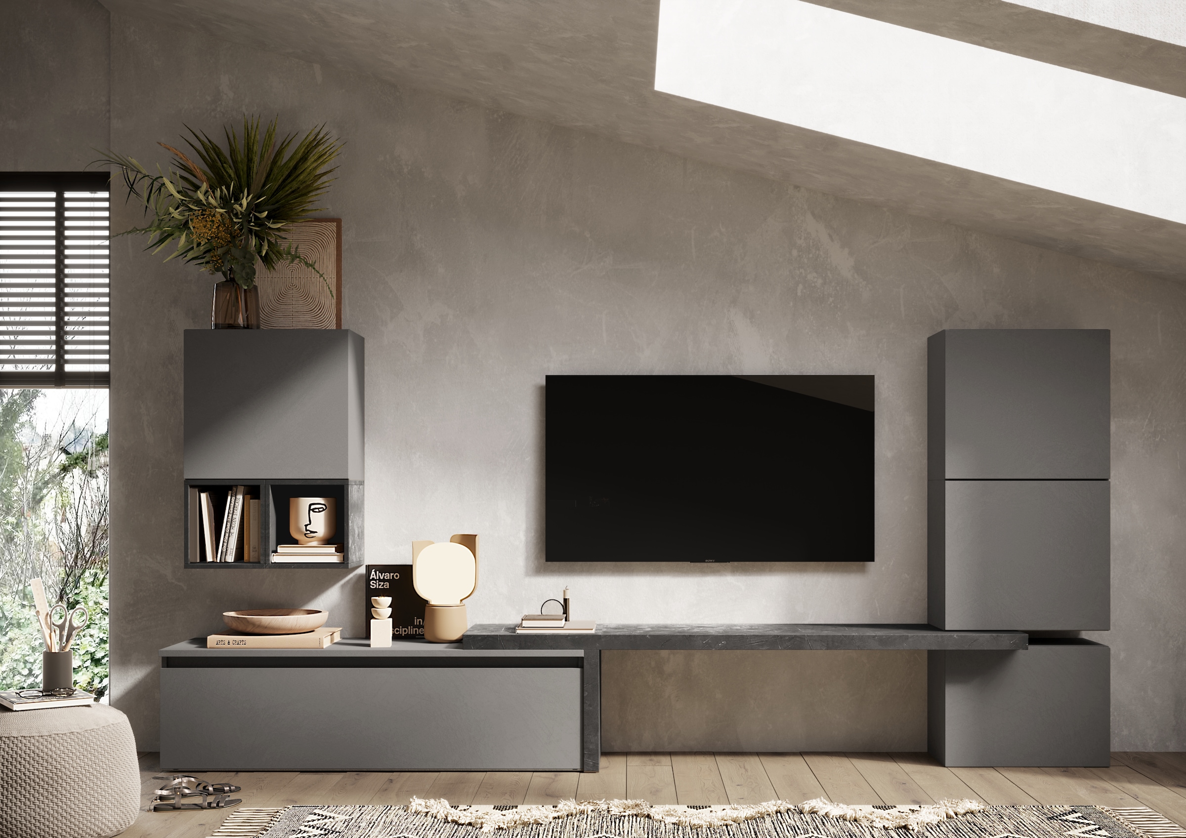 INOSIGN Wohnwand "INFINITY, 7tlg. Breite 290 cm, Höhe variabel, Schrankwand günstig online kaufen