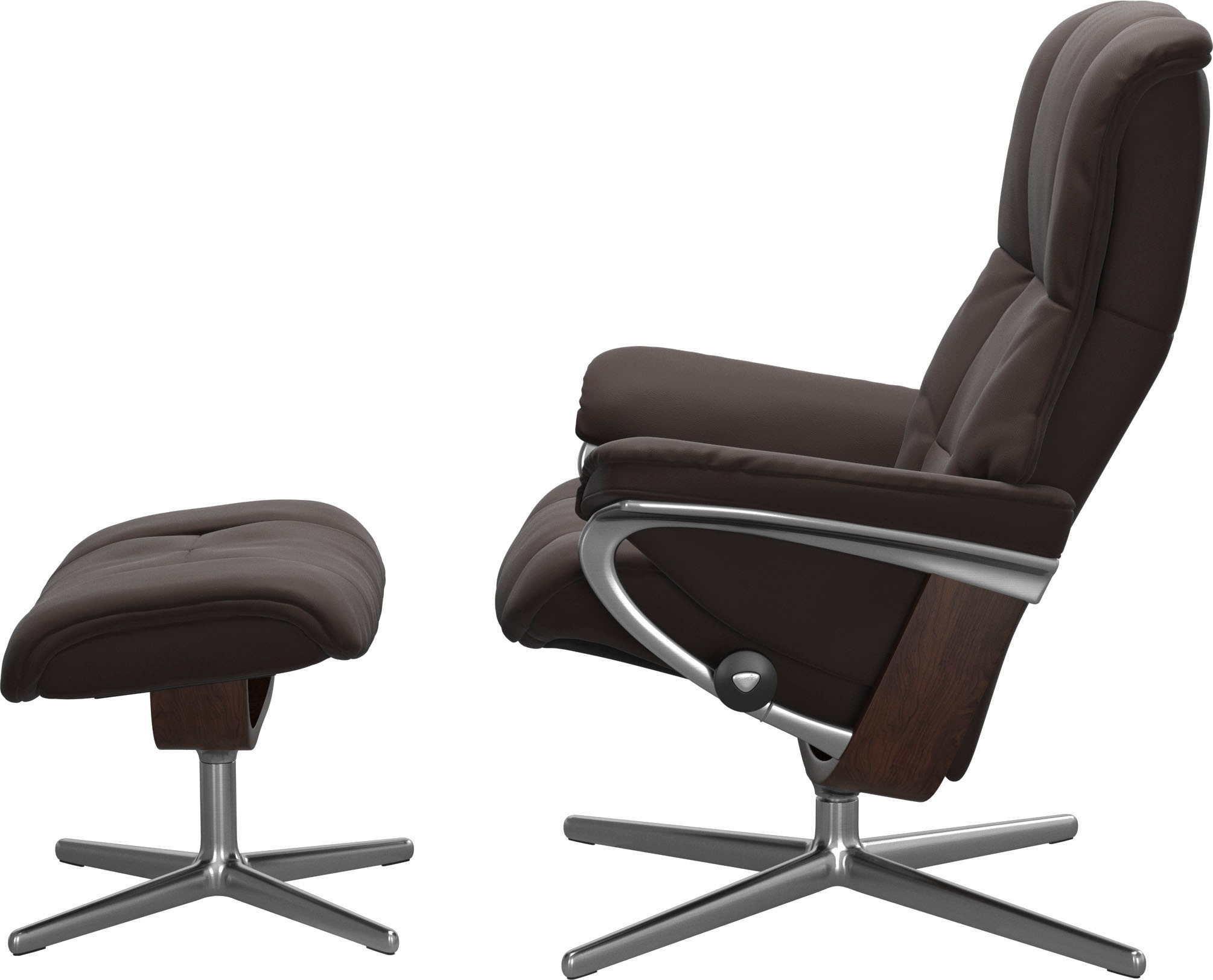 Stressless® Relaxsessel »Mayfair«, mit Cross Base, Größe S, M & L, Holzakzent Braun