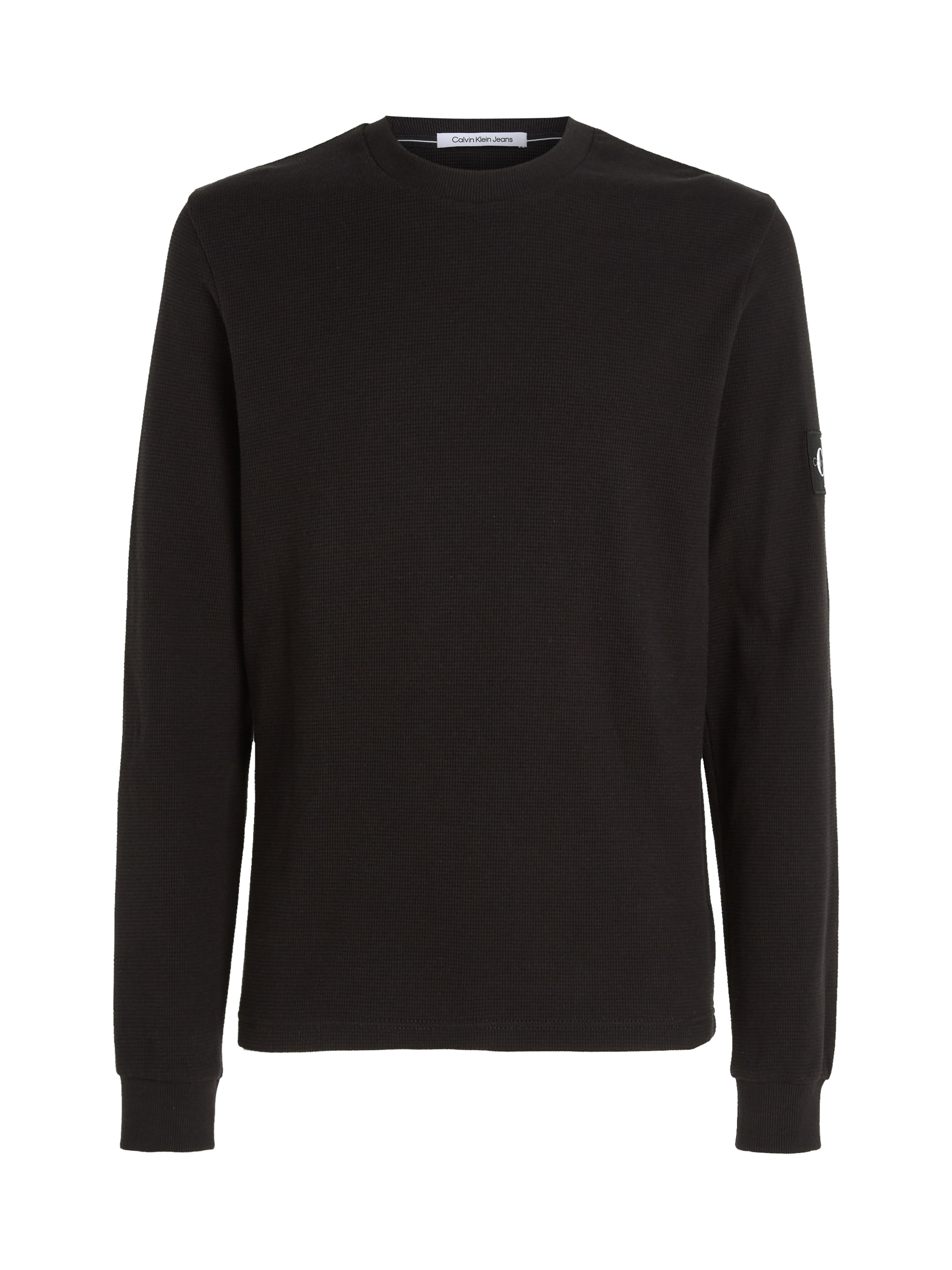 Calvin Klein Jeans Langarmshirt »BADGE WAFFLE LS TEE«, mit Logopatch