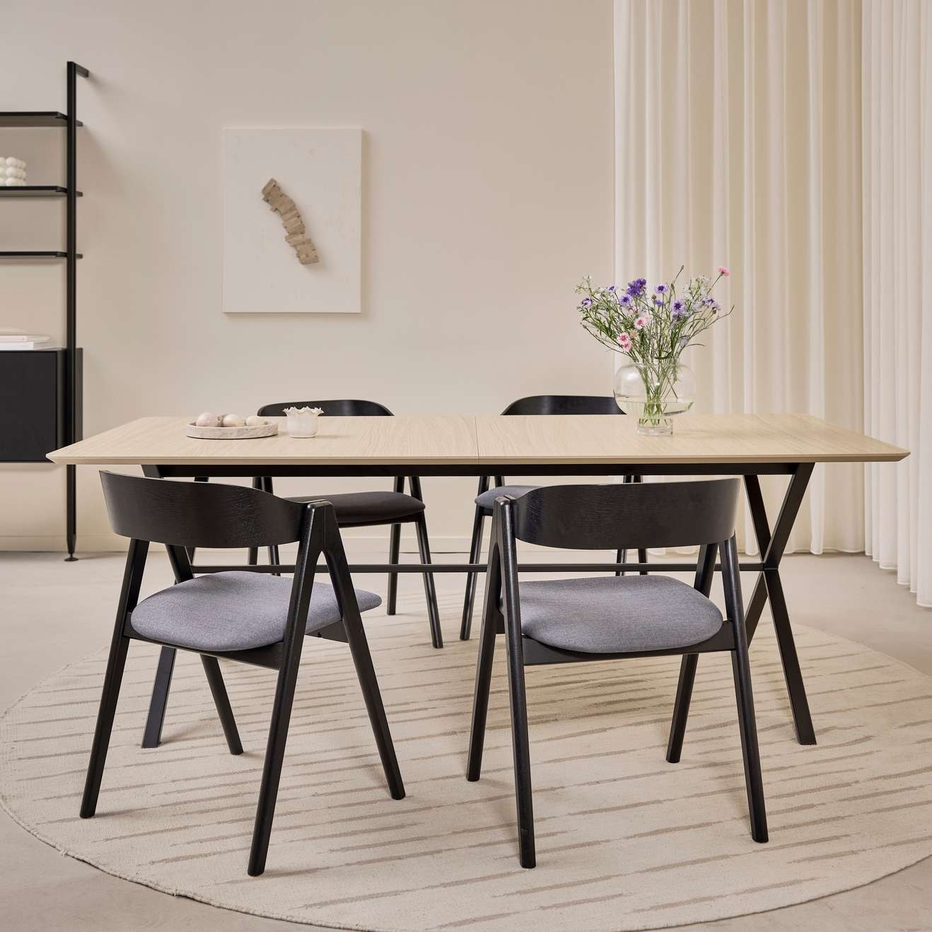 Hammel Furniture Esstisch "Meza Designtisch mit Auszugsfunktion und 2 Einle günstig online kaufen