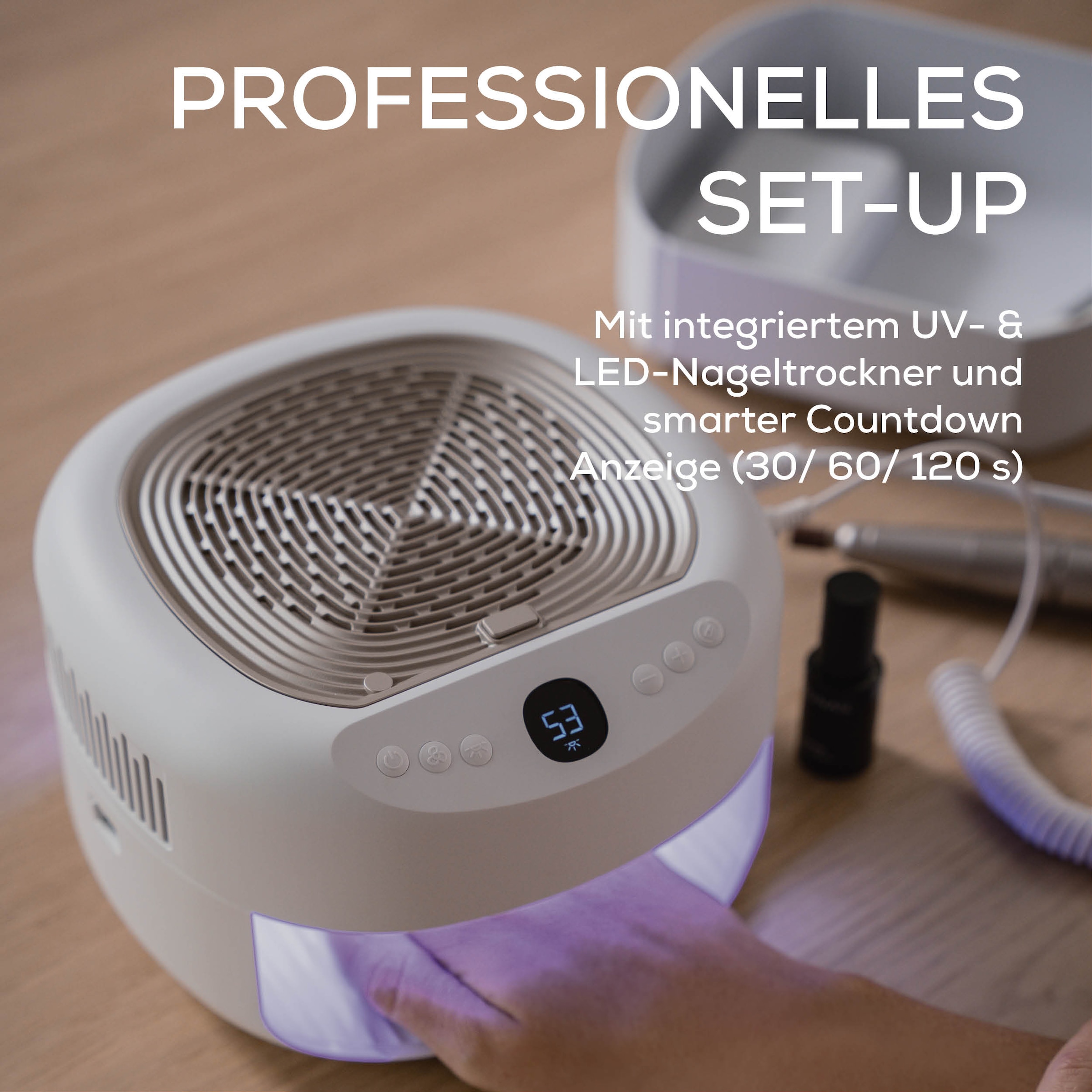 BEURER Maniküre-Pediküre-Set »MP 200, professionelle Maniküre-Pediküre-Station für zu Hause«, Mit Fräser, UV/LED-Lampe & Absaugung für Gel, Acryl