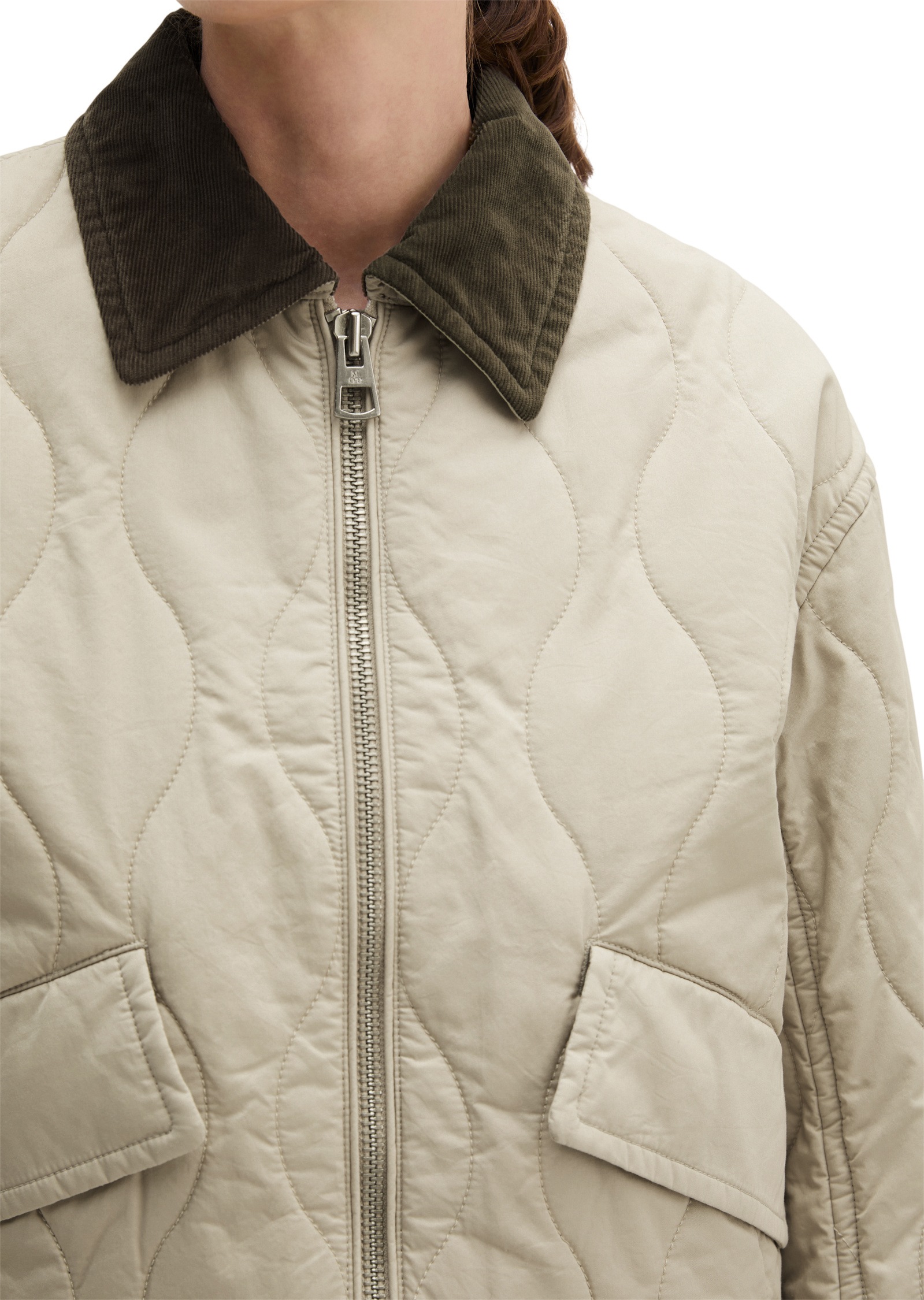 Marc O'Polo Outdoorjacke »aus wasserabweisendem Twill«