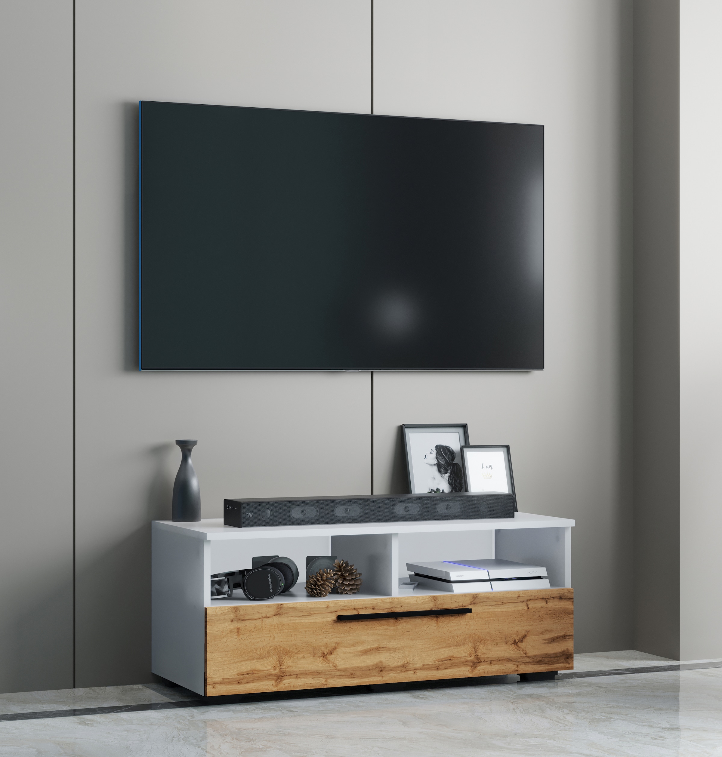 VCM Wohnzimmertisch »Holz TV Lowboard Möbel Fernsehschrank Arila L«
