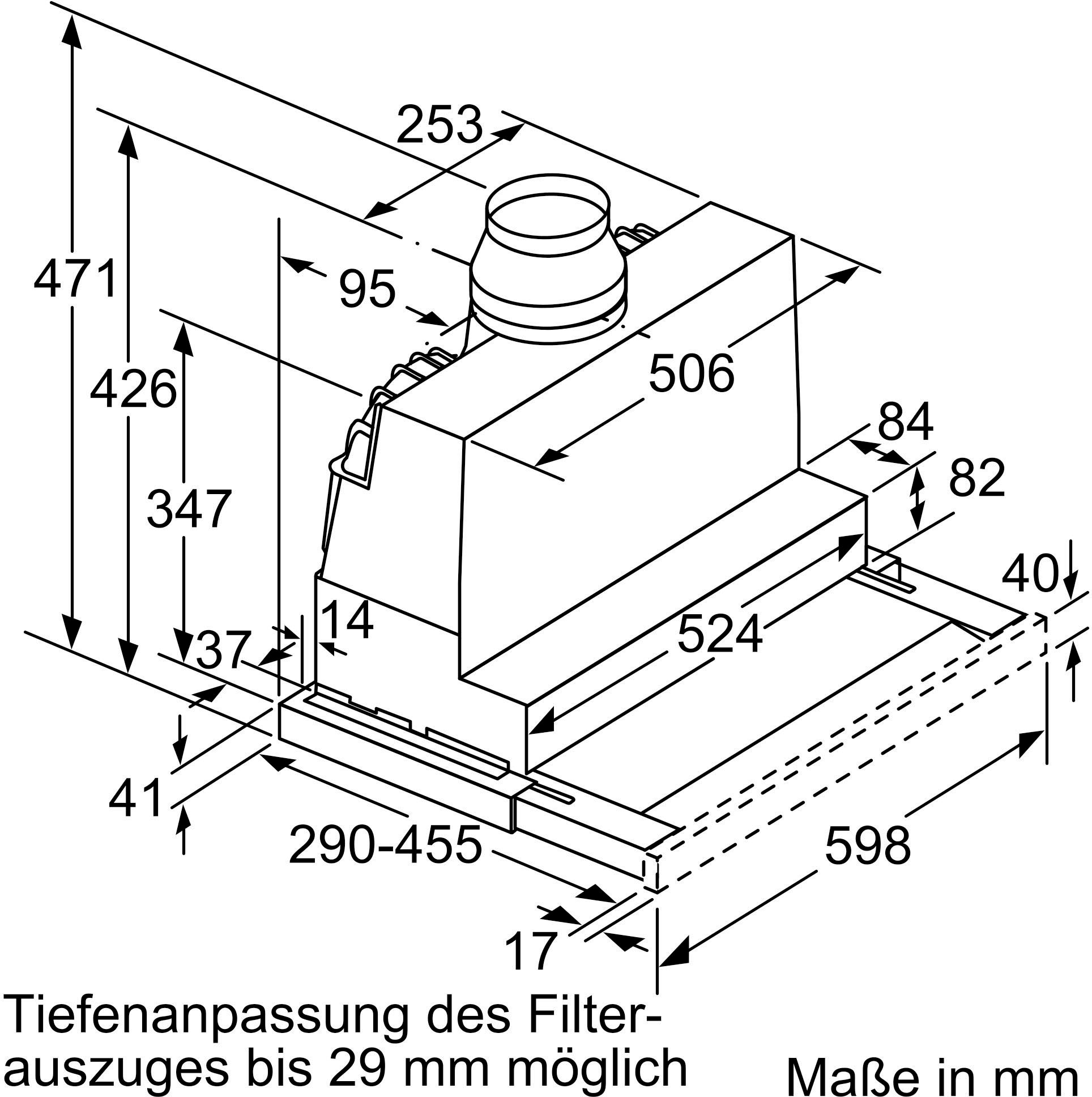 BOSCH Flachschirmhaube »DFR067A52«