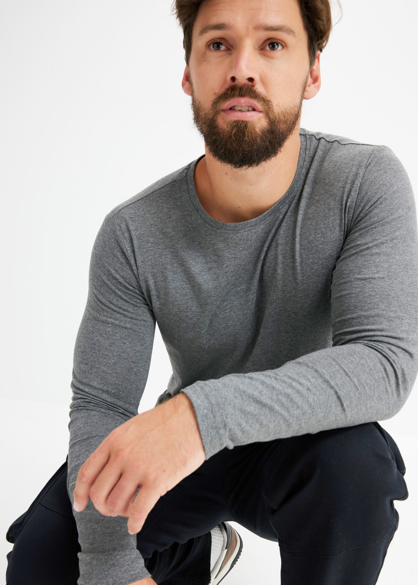 bonprix Langarmshirt »Langarmshirt (3er Pack)« Packung, 3, 3 Stk. Langarmshirt (3er Pack)