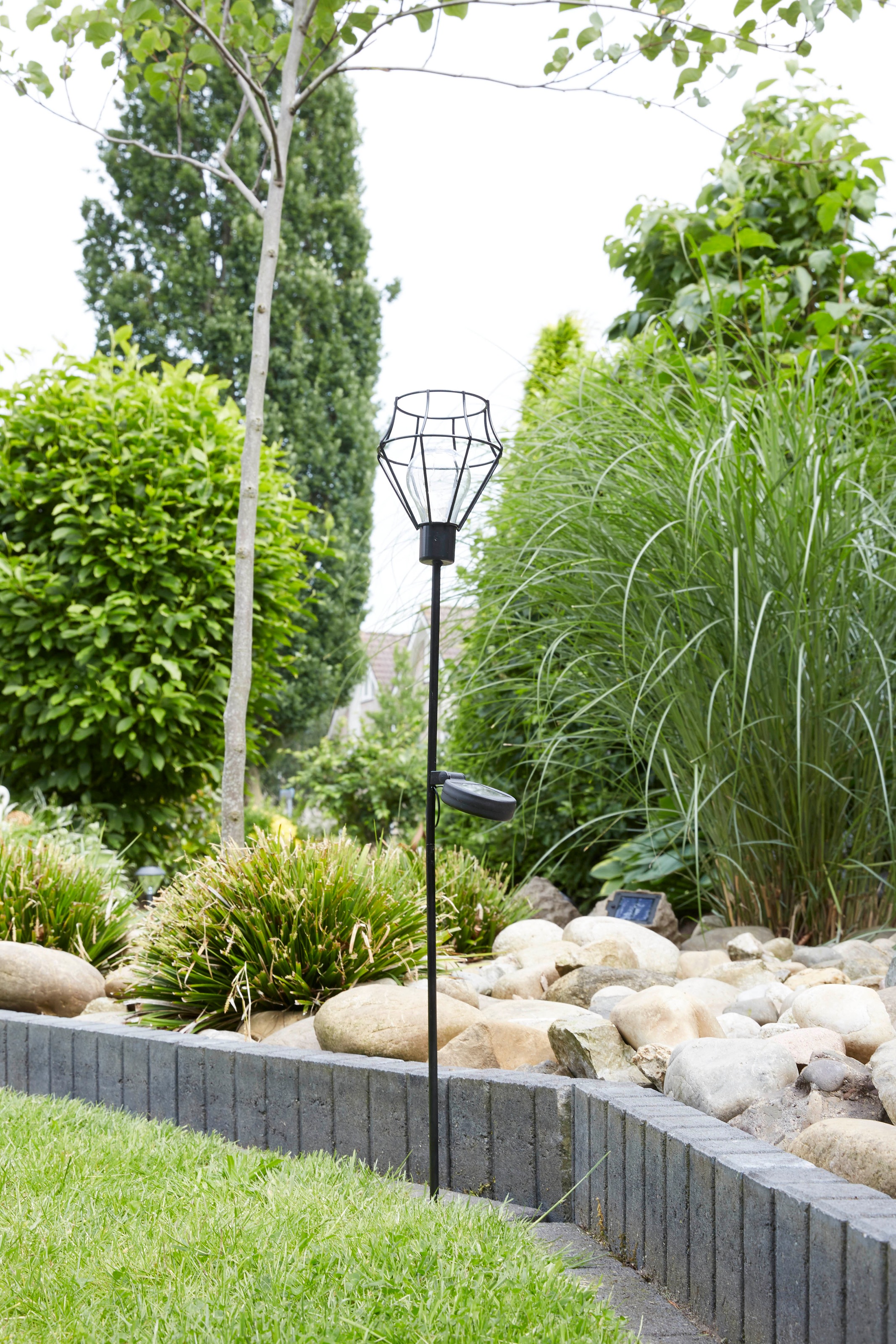 LUXFORM Gartenleuchte "Solar-Erdspieß-Gartenlampe - Pentagon - 2 Stück" LED günstig online kaufen