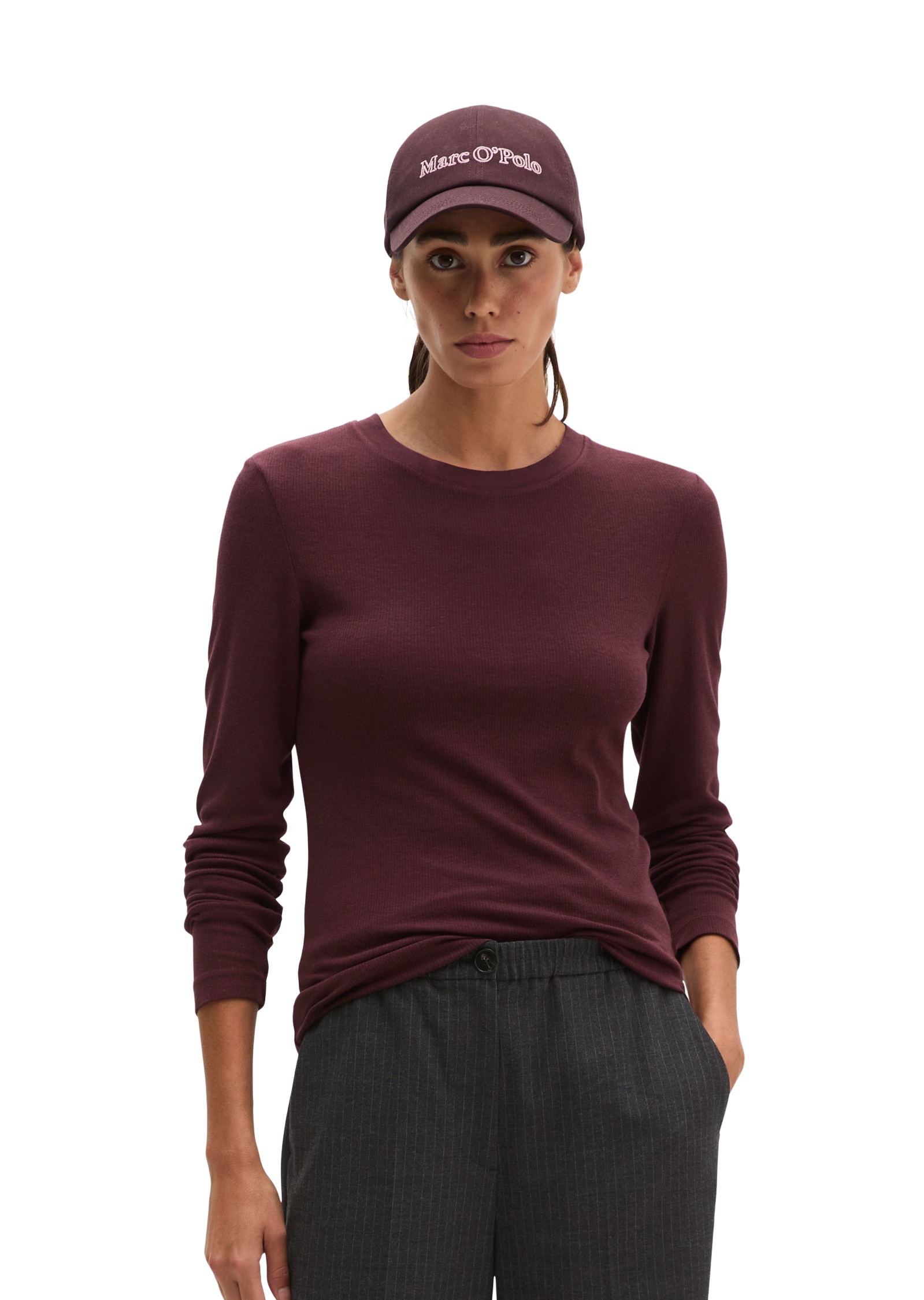 Marc O'Polo Langarmshirt »aus Lyocell-Bio-Baumwoll-Stretchjersey«