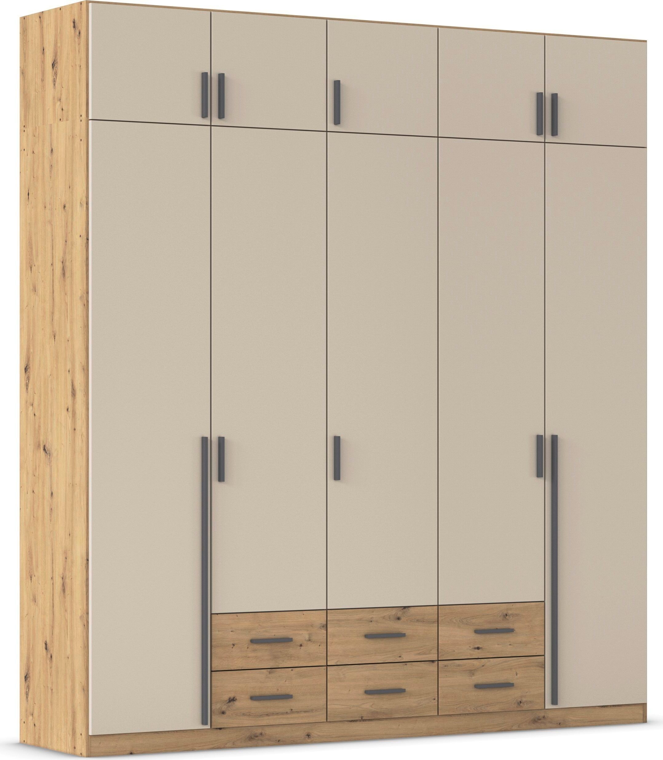 rauch 1100000002199 "Schrank Garderobe Wäscheschrank GAMMA in 4 Breiten 91-226 cm" 3 verschiedene Ausstattungen BASIC/CLASSIC/PREMIUM (inkl. SOFT-CLOSE), mit Schubladen und Schrankaufsatz, schlichtes Design MADE IN GERMANY