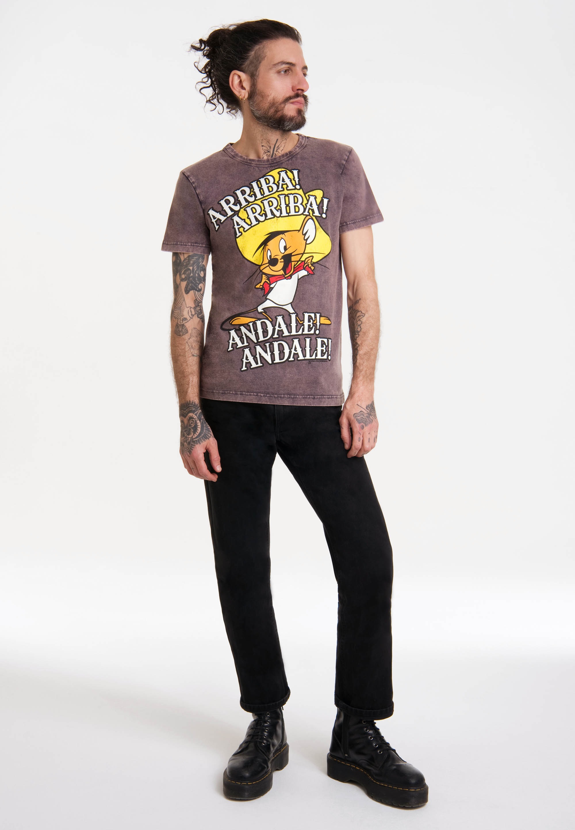 LOGOSHIRT T-Shirt »Looney Tunes - Speedy Gonzales«, mit lizenziertem Print  ▷ für | BAUR