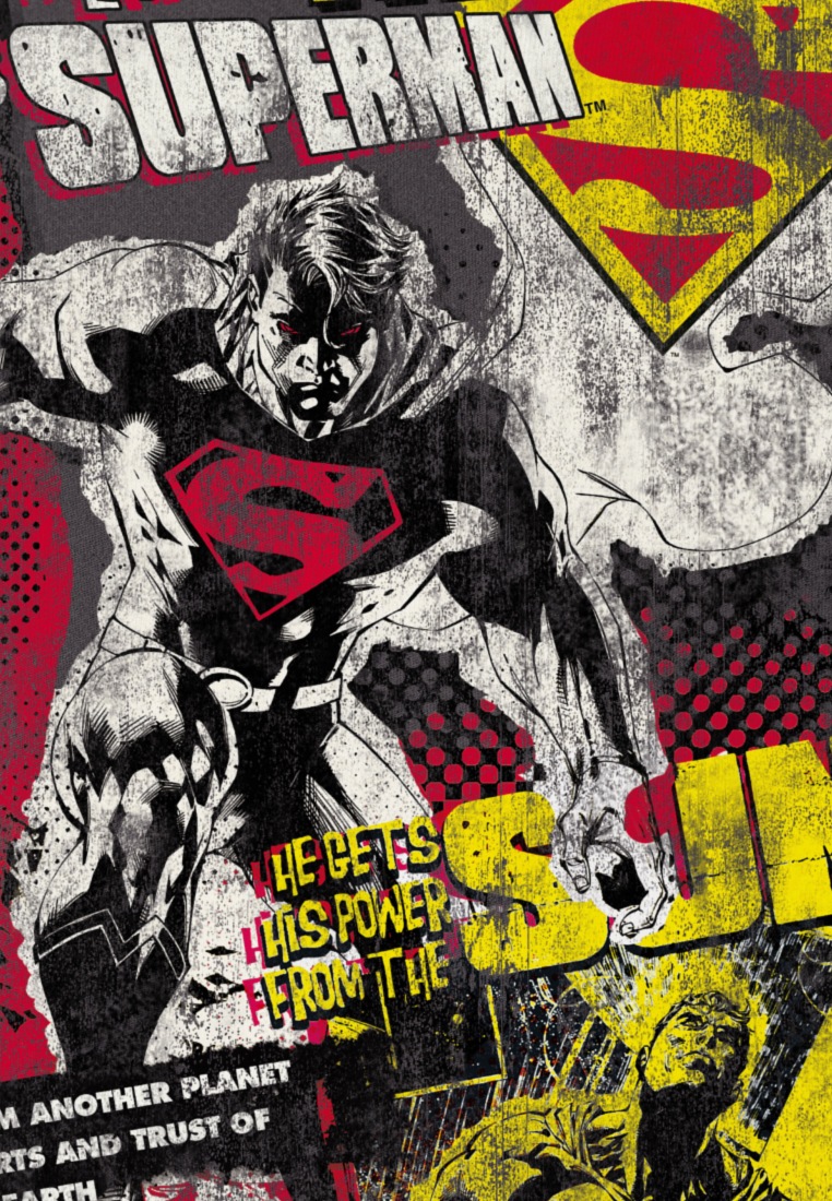 LOGOSHIRT T-Shirt »Superman«, mit coolem Superhelden Motiv