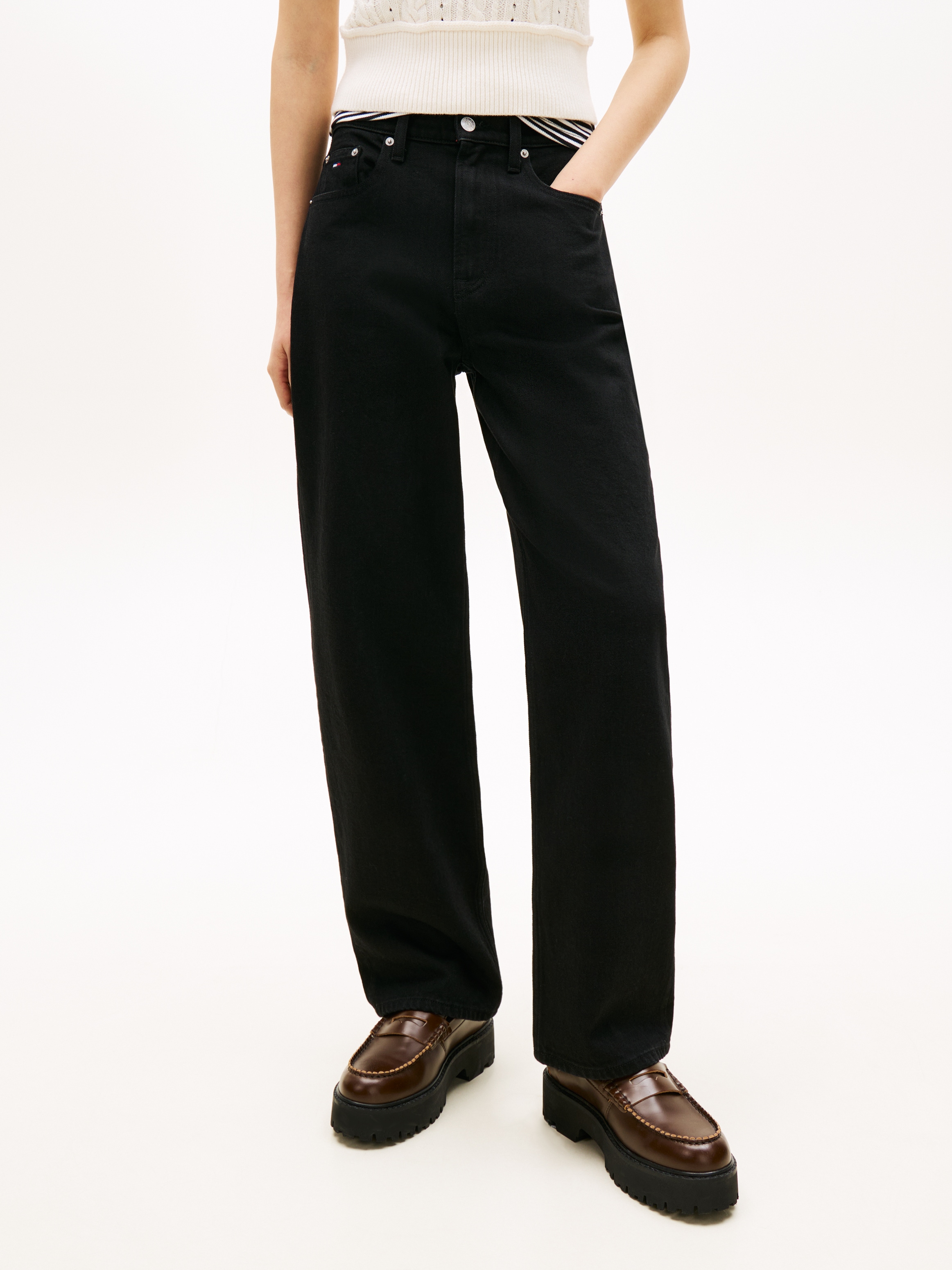 Tommy Jeans "LAYLA HR SLIM STR" High Waist, Baumwoll-Qualität