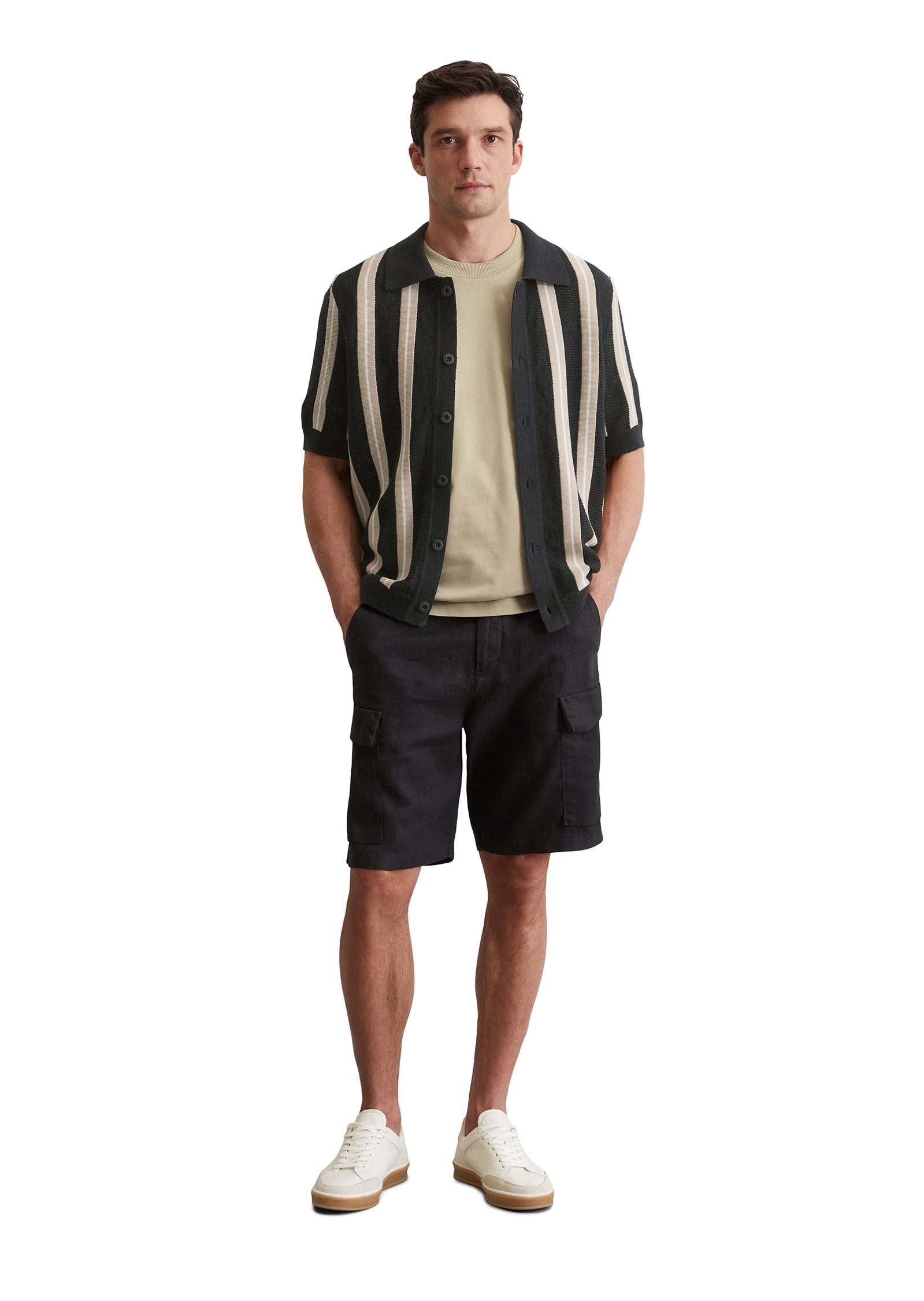 Marc O'Polo Cardigan »aus Bio-Baumwoll-Leinen-Mix«