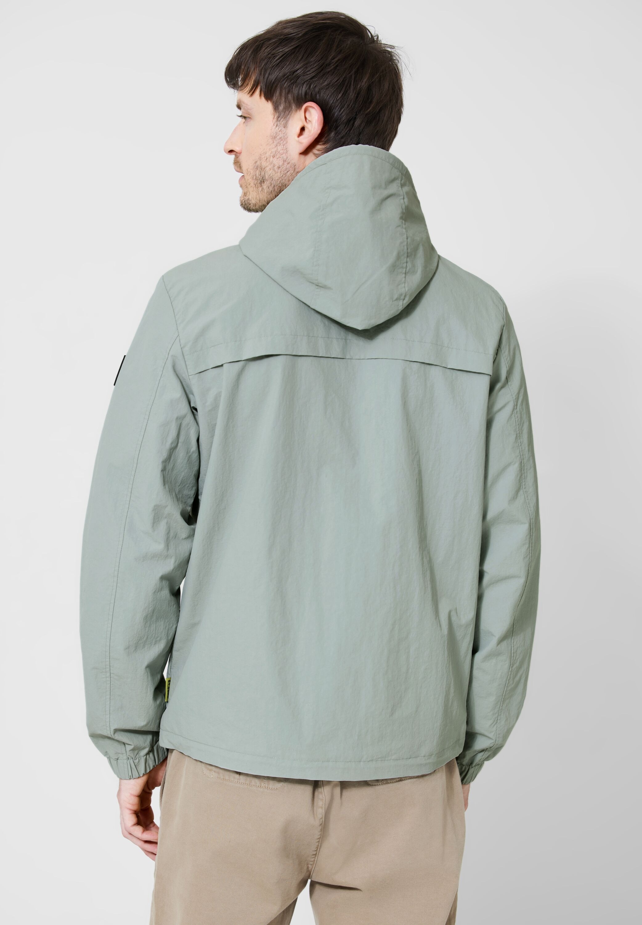 STREET ONE MEN Windbreaker, mit Kapuze, mit Kapuze mit Tunnelzugband