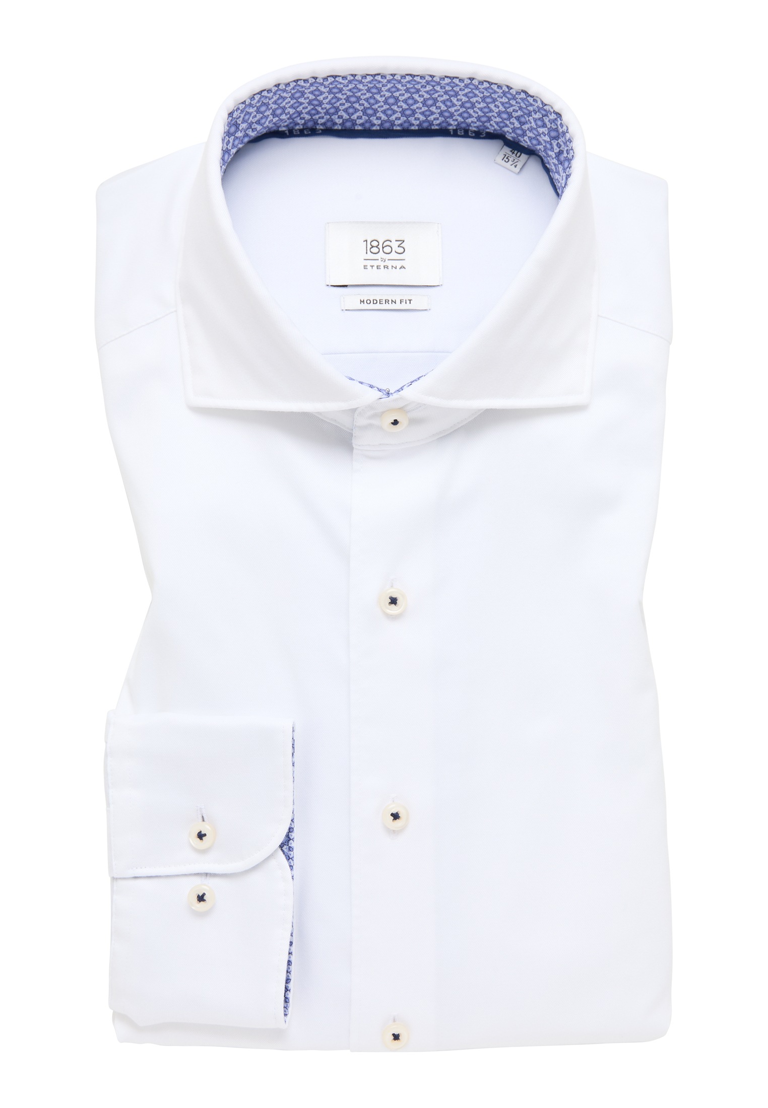 Eterna Langarmhemd »MODERN FIT«, EASY IRON (bügelleicht)