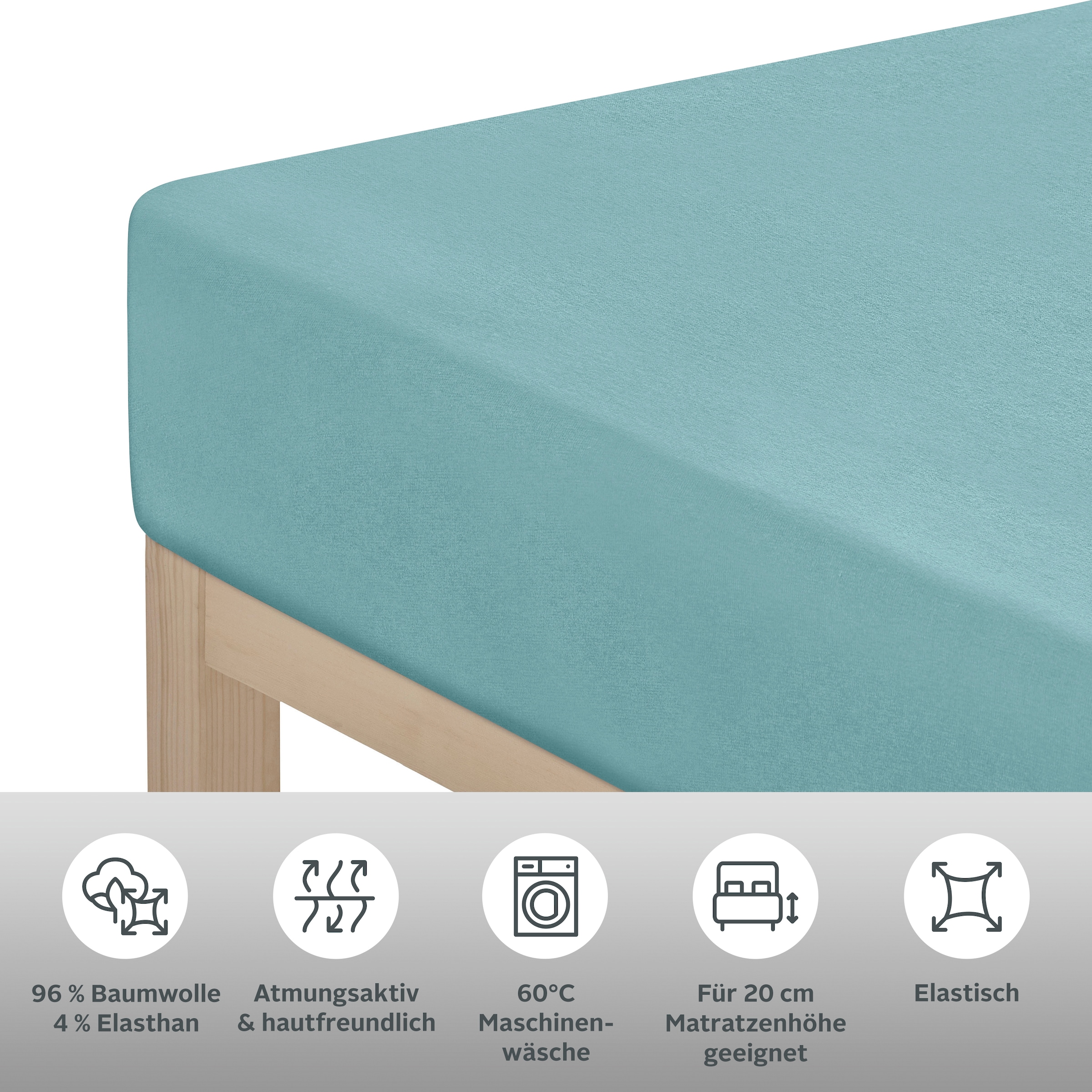 Home affaire Spannbettlaken »Cremona, in den Qualitäten: Baumwolle mit Elastan oder Biber«, Premium Qualität, Größe ab 90x200 cm