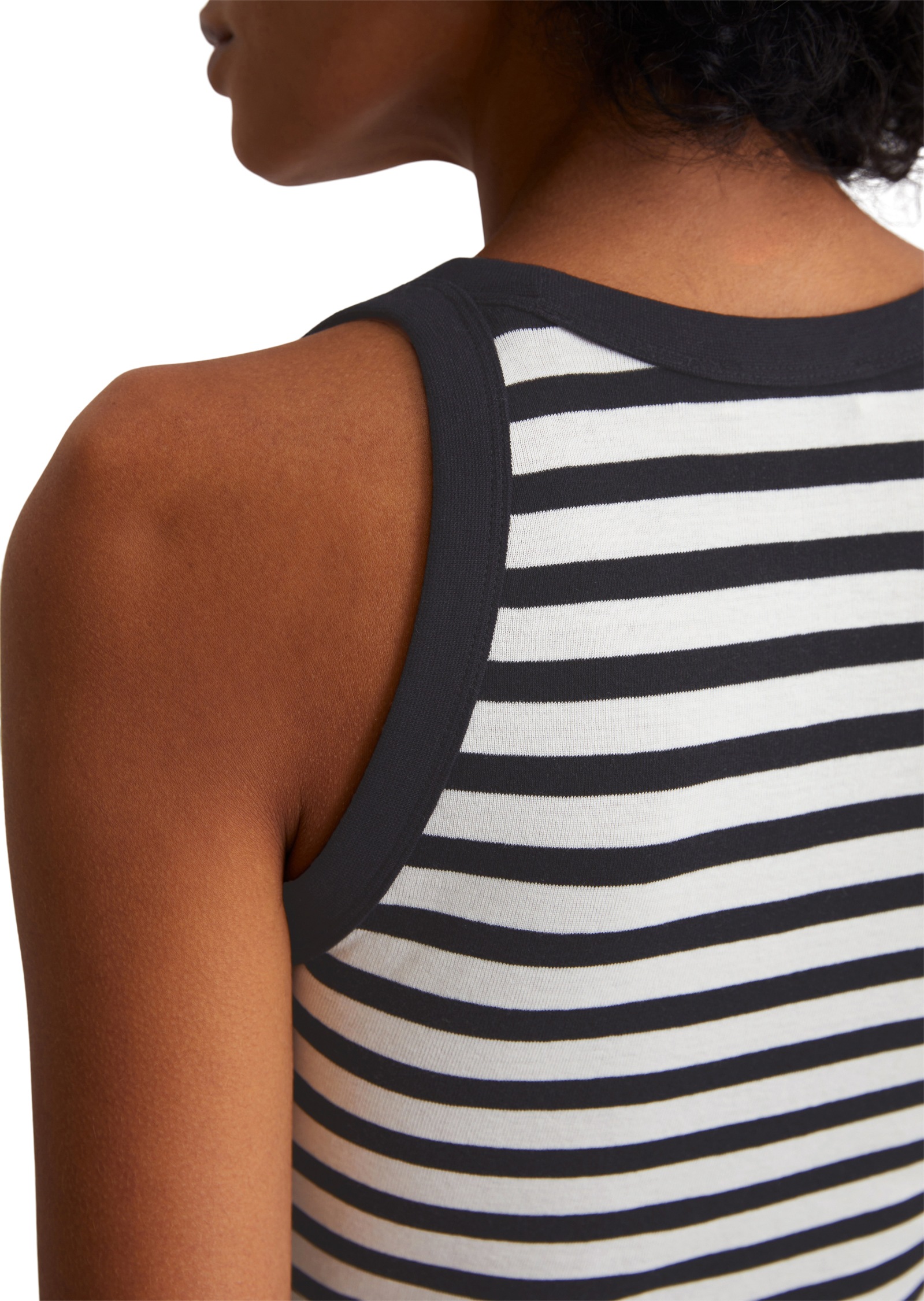 Thumbnail - Marc OPolo Tanktop, geringelt, aus Rib-Jersey, slim fit