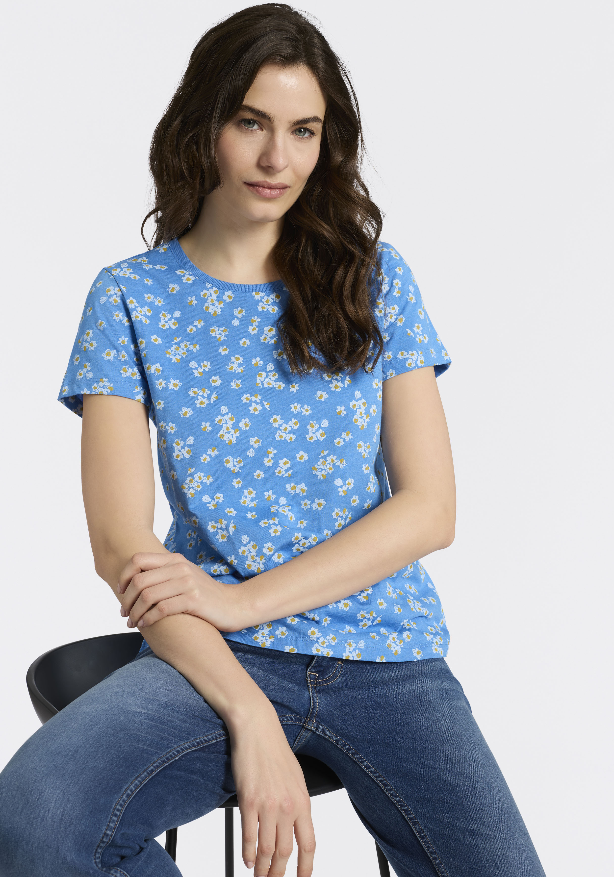 Ragwear Kurzarmshirt "MINTTA FLOWER O" mit sommerlichem Print