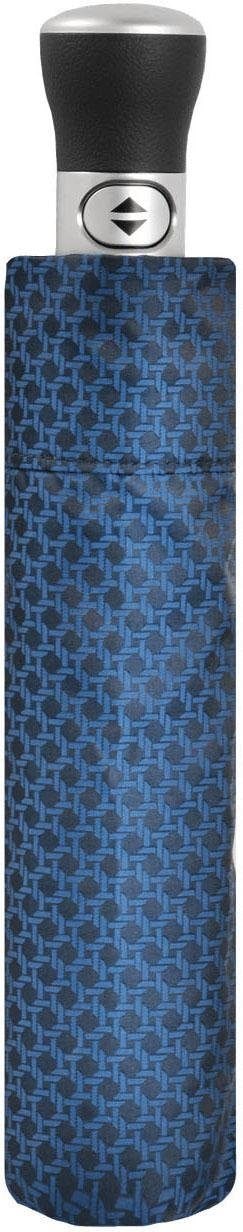 doppler MANUFAKTUR Taschenregenschirm »Orion blau« handgemachter Manufaktur- Taschenschirm