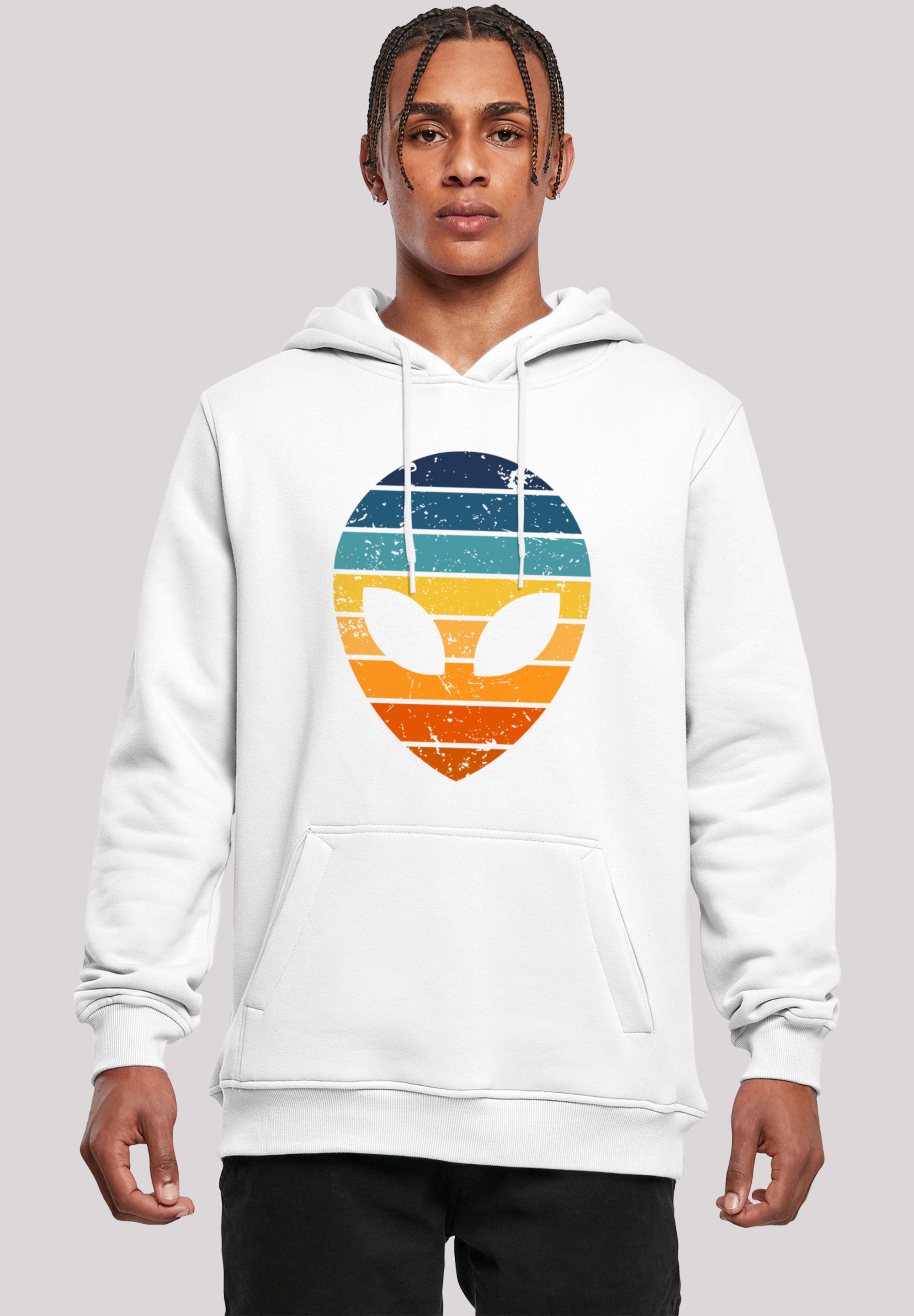 F4NT4STIC Kapuzenpullover "Alien Sonnenuntergang Retro" Premium Qualität günstig online kaufen