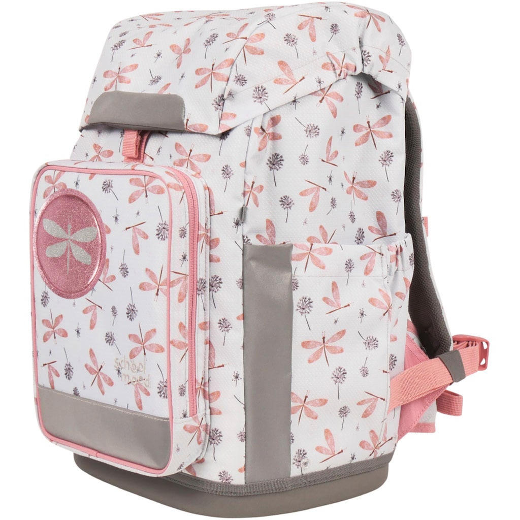 SCHOOL-MOOD® Schulranzen »Rebel Air+, Nordic Collection, Dragonfly«, retroreflektierende Flächen