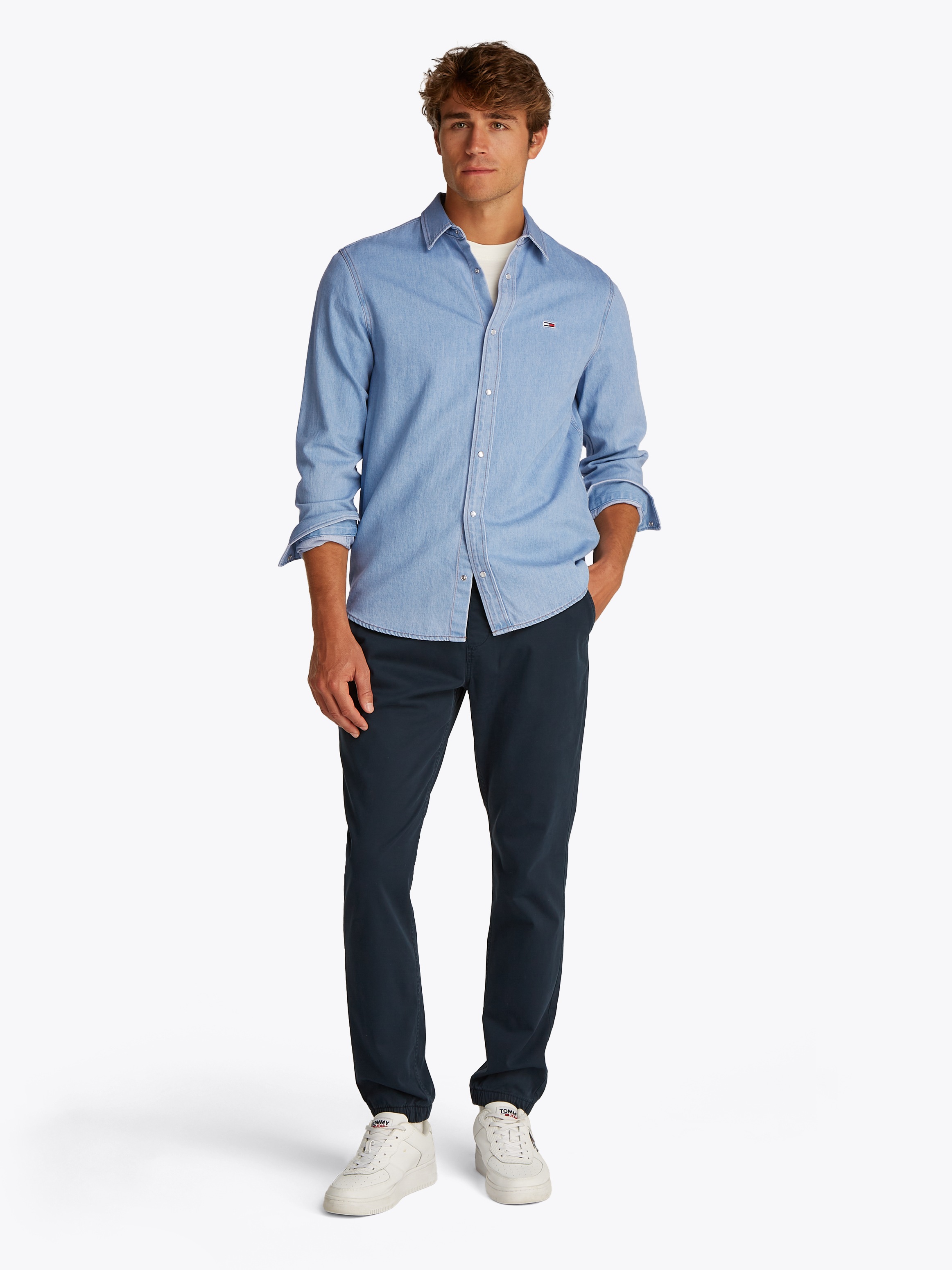 Tommy Jeans Jeanshemd »REGULAR FIT LS DENIM SHIRT«