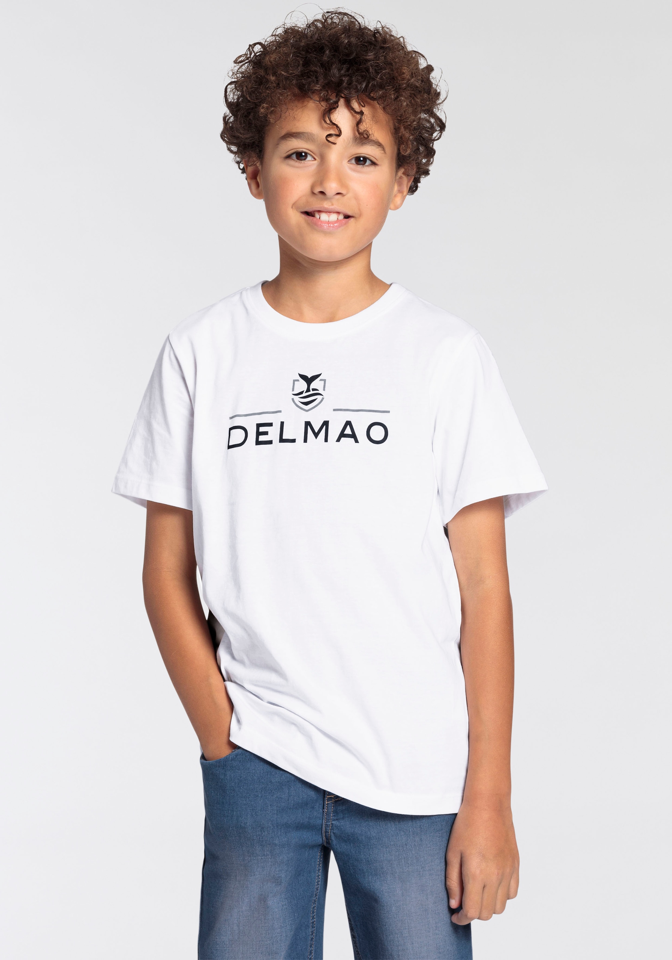T-Shirt »für Jungen«, mit Logo-Print. NEUE MARKE