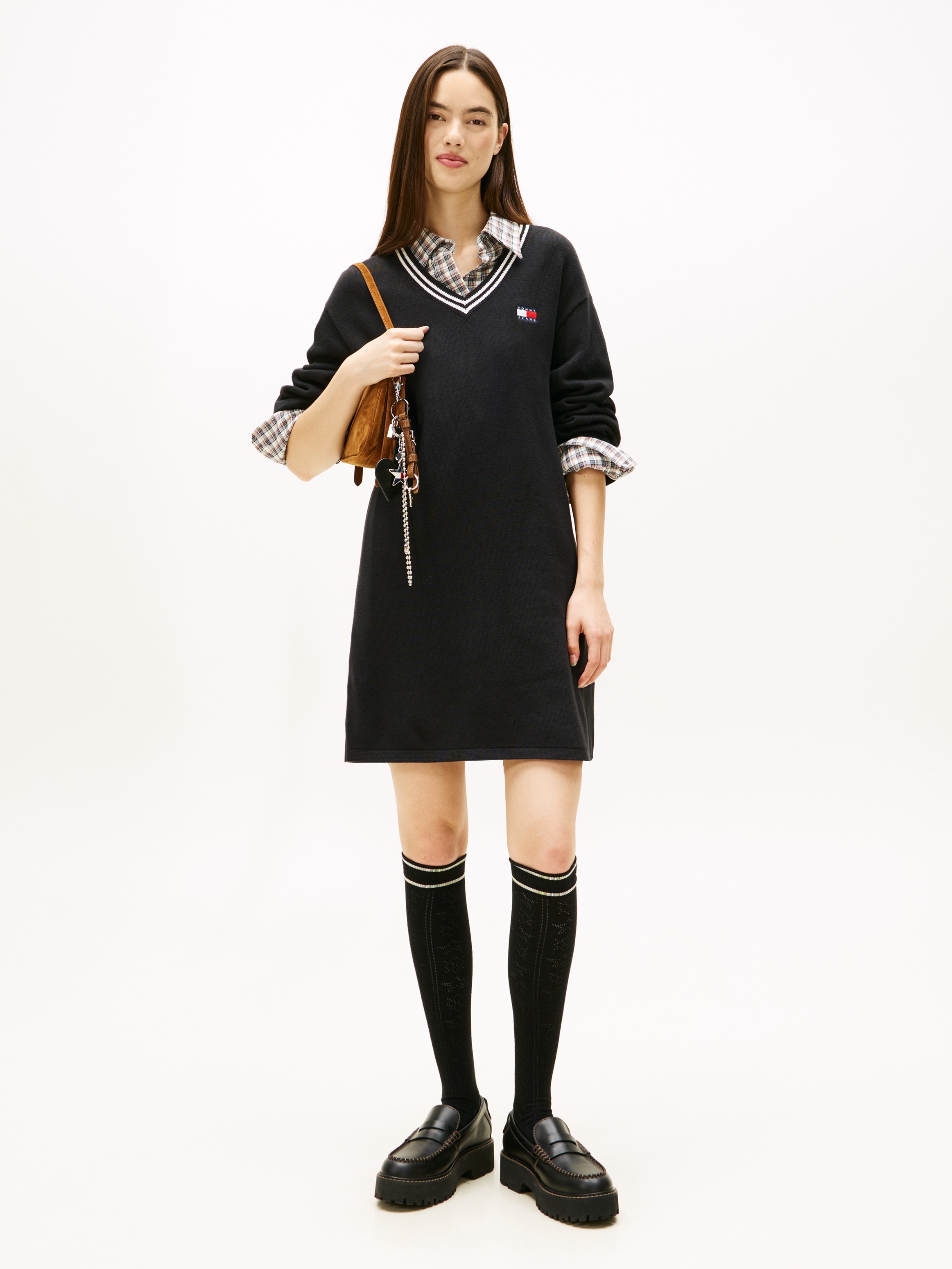 Tommy Jeans Minikleid "TJW BADGE SWEATER DRESS EXT" günstig online kaufen