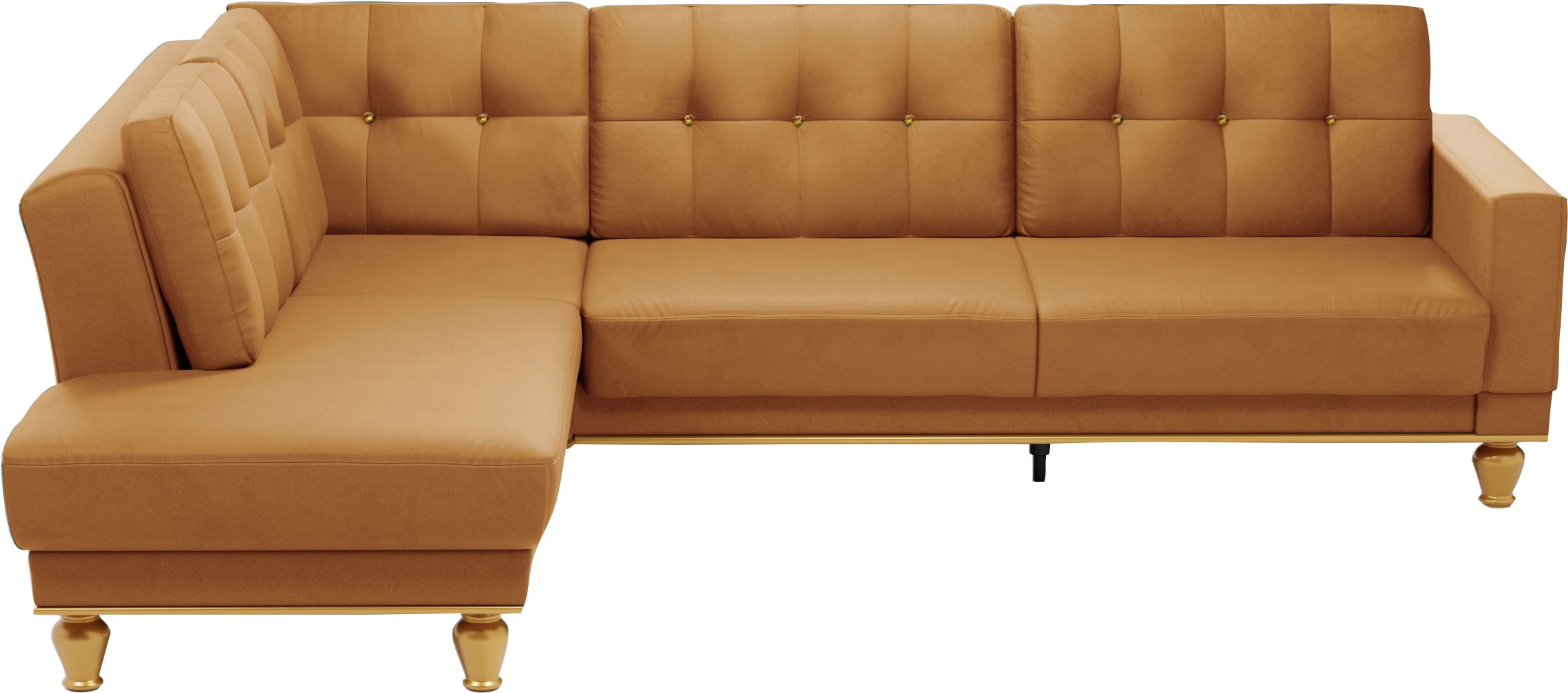 sit&more Ecksofa »Orient 5 L-Form«, mit Strass-Stein, wahlweise mit Bettfunktion und Bettkasten