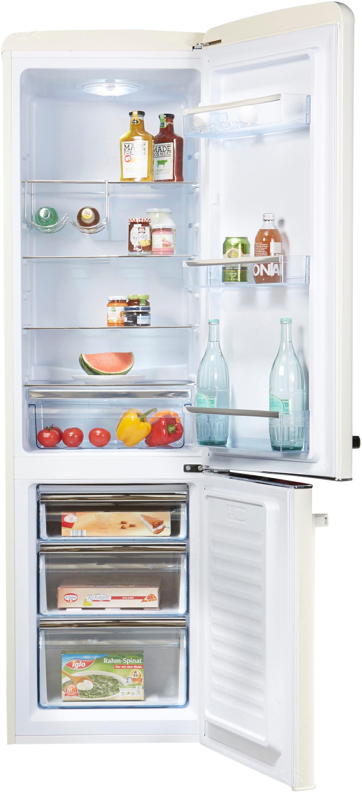 Amica Kühl-/Gefrierkombination "KGCR 387 100B" 181 cm hoch 55 cm breit günstig online kaufen