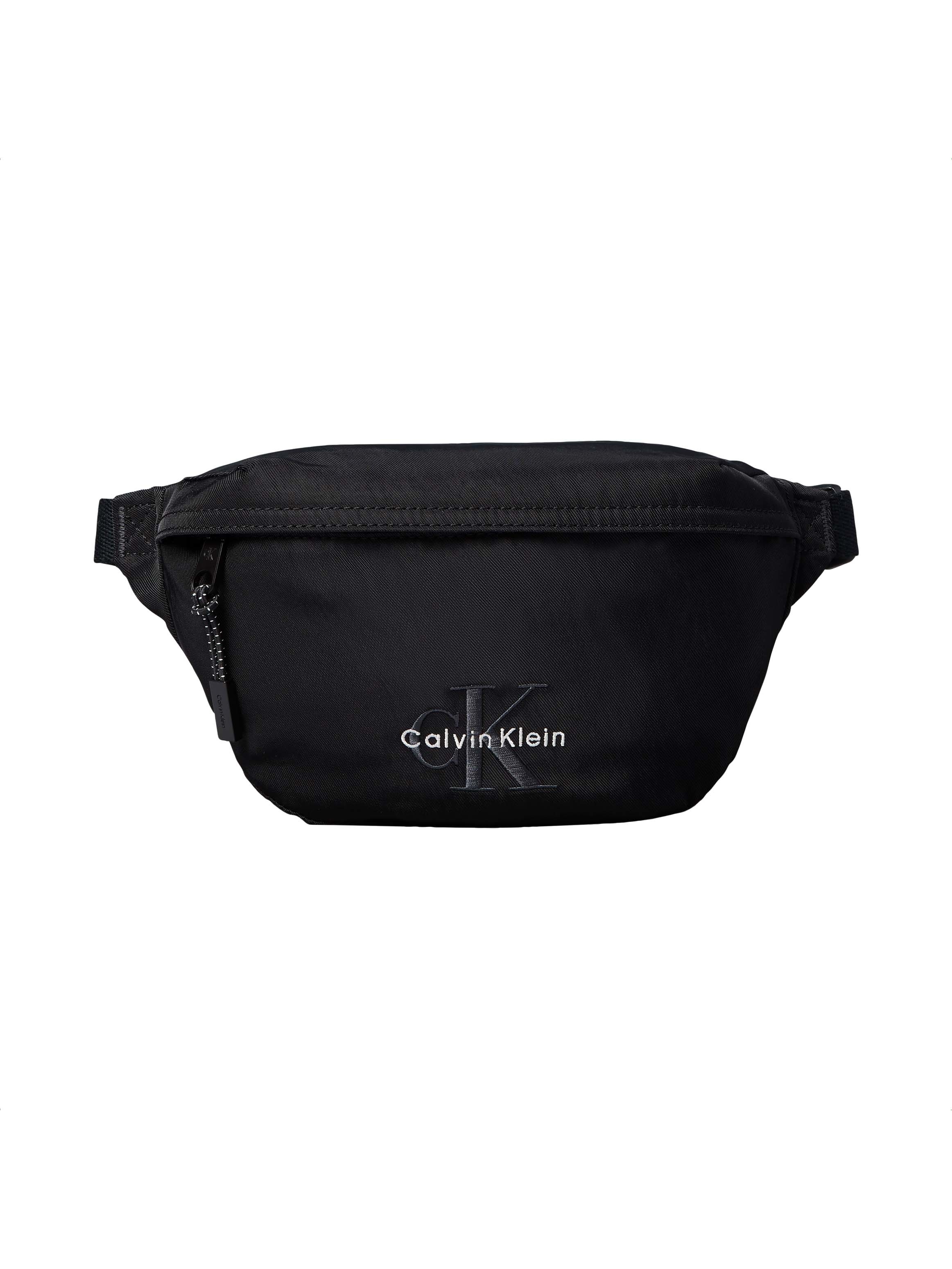 CALVIN KLEIN Gürteltasche "BOLD WAISTBAG", schwarz, Nylon, unifarben, Taschen, Crossbody Bag, Unisex Schultertasche, mit CK-Logo