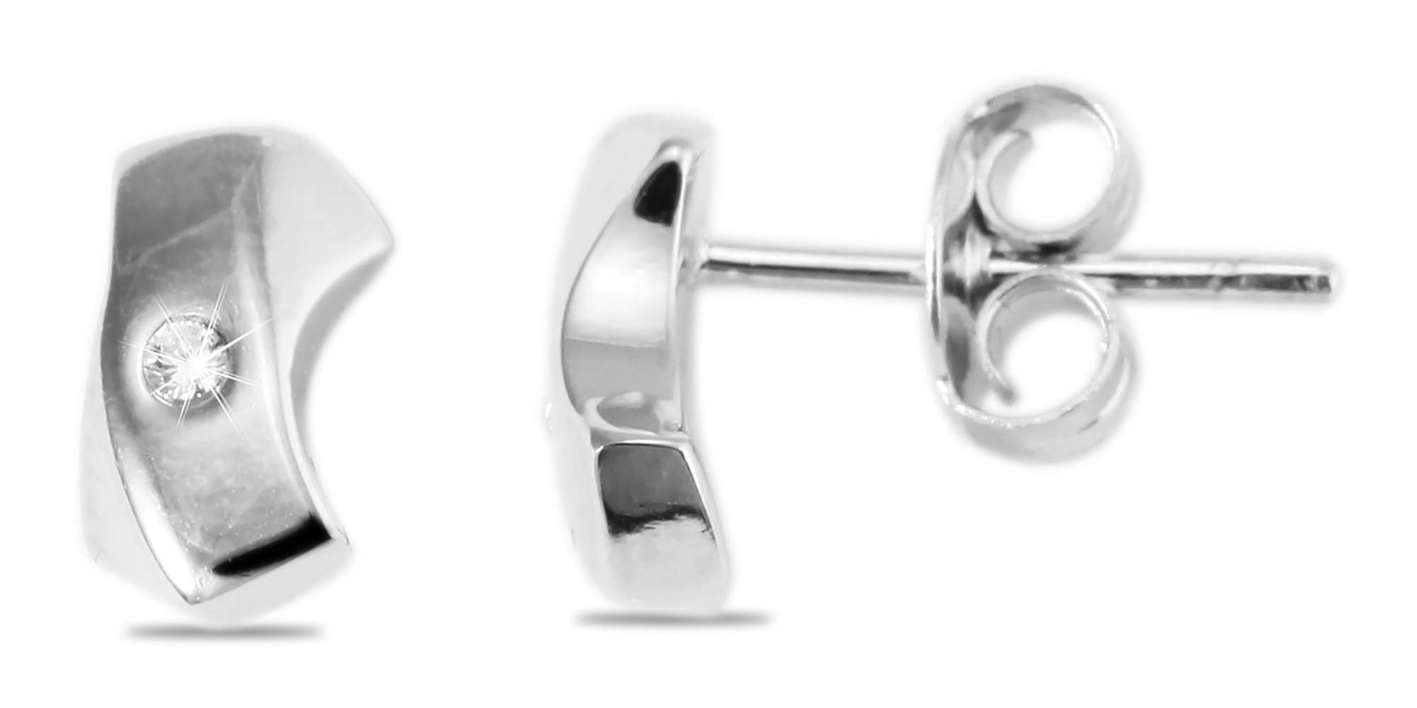 Adelia´s Paar Ohrhänger "Ohrringe – Ohrstecker aus 925 Silber mit Zirkonia" Ideal als Geschenk zum Valentinstag
