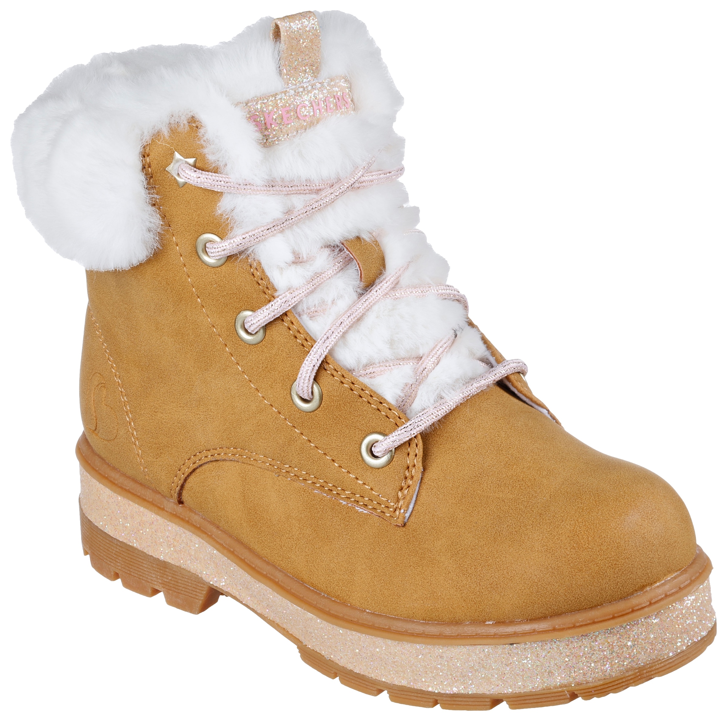 Winterstiefel »STREET GLITZ«, Worker Boot, Schnürstiefel, Winterboots mit Kunstfell am...