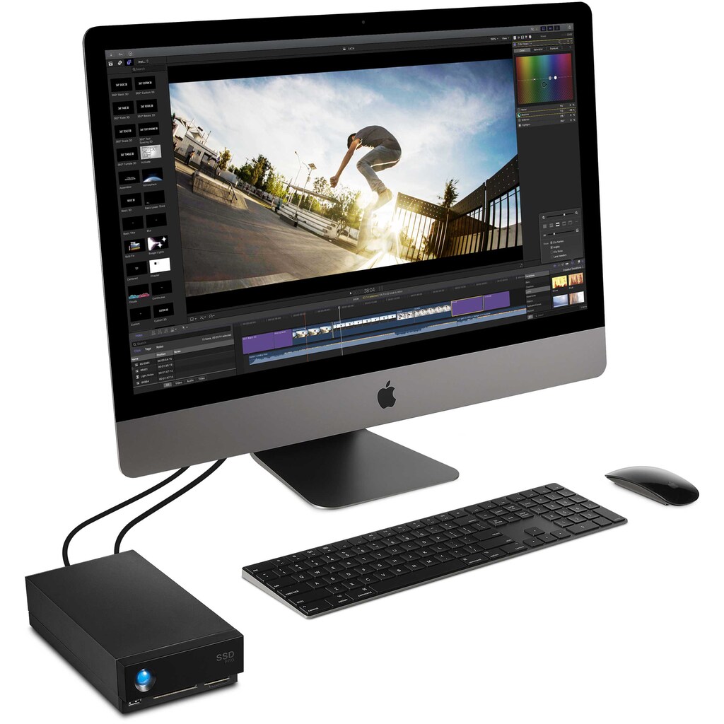 LaCie externe SSD »1big Dock SSD Pro«, Anschluss Thunderbolt 3-DisplayPort-SD-/CF-Kartensteckplätze